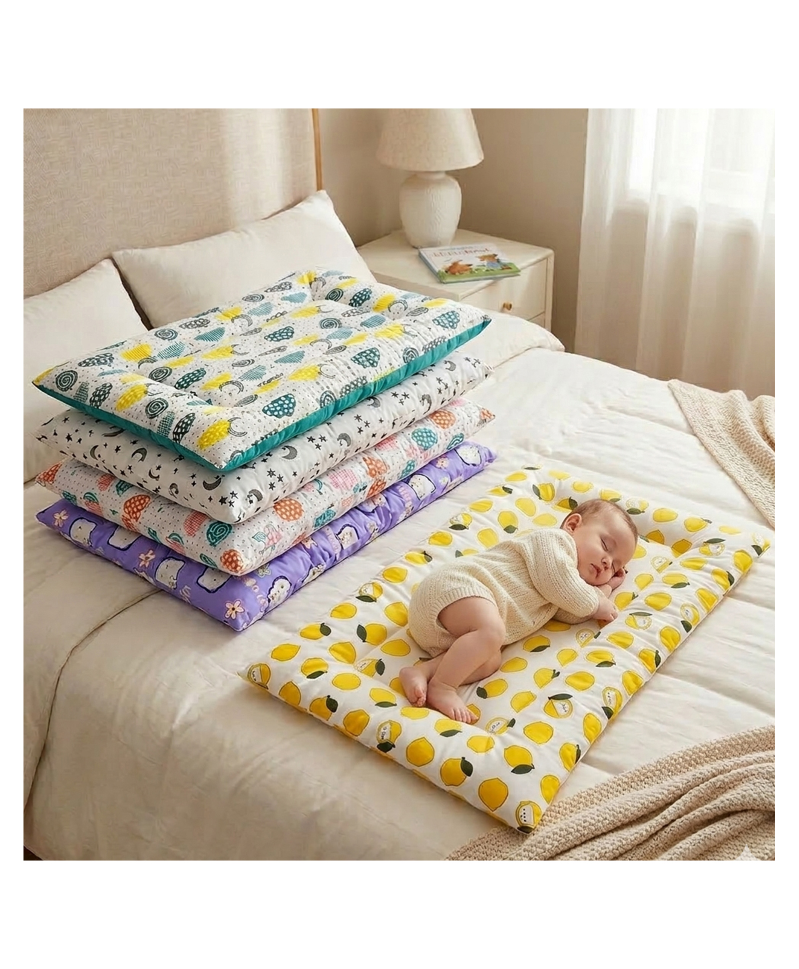 Fareto New Born Baby Hand Carry Bed | Gadi | (Pack Of 5)-image-6