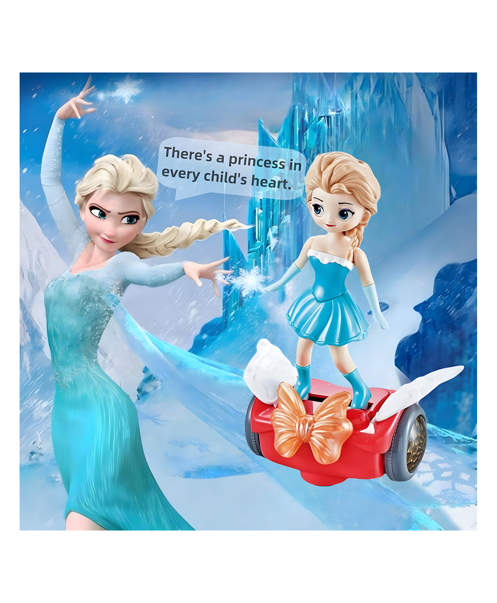 AKN TOYS Toys for Girls,dancing Princess Interactive Robot Elsa Toys Car with Colorful Flashing Lights&music, - Pack of 1 - Color May Vary-picture-18