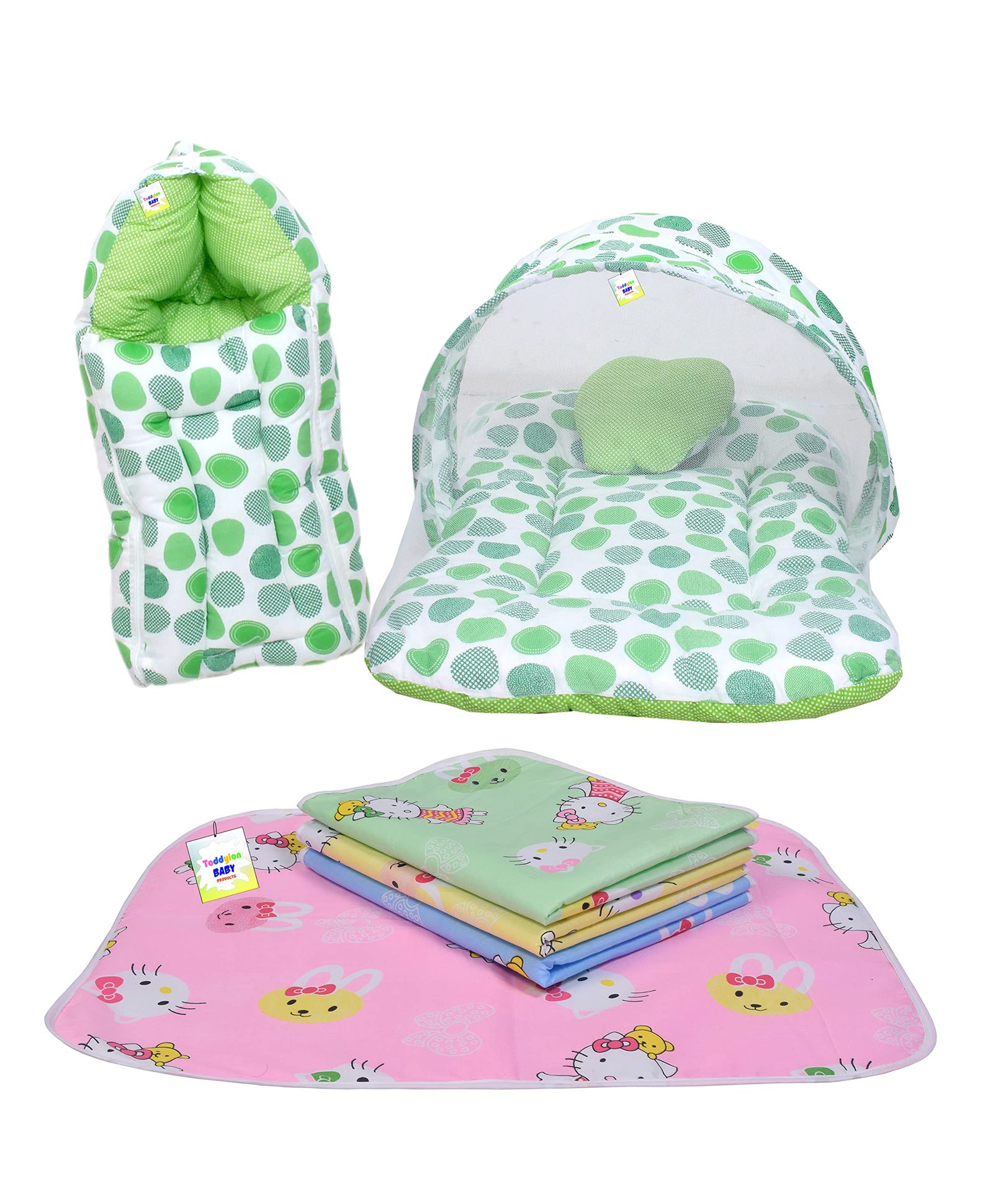 Babytoons New Born Baby Sleeping Products All (0-6 Months) Green-picture-47