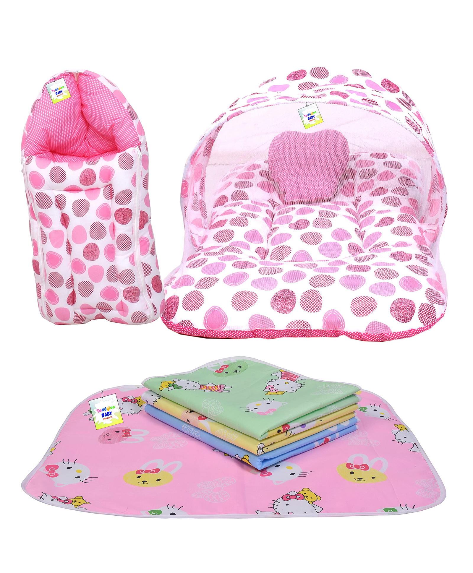 Babytoons New Born Baby Sleeping Products All (0-6 Months) Pink-picture-46
