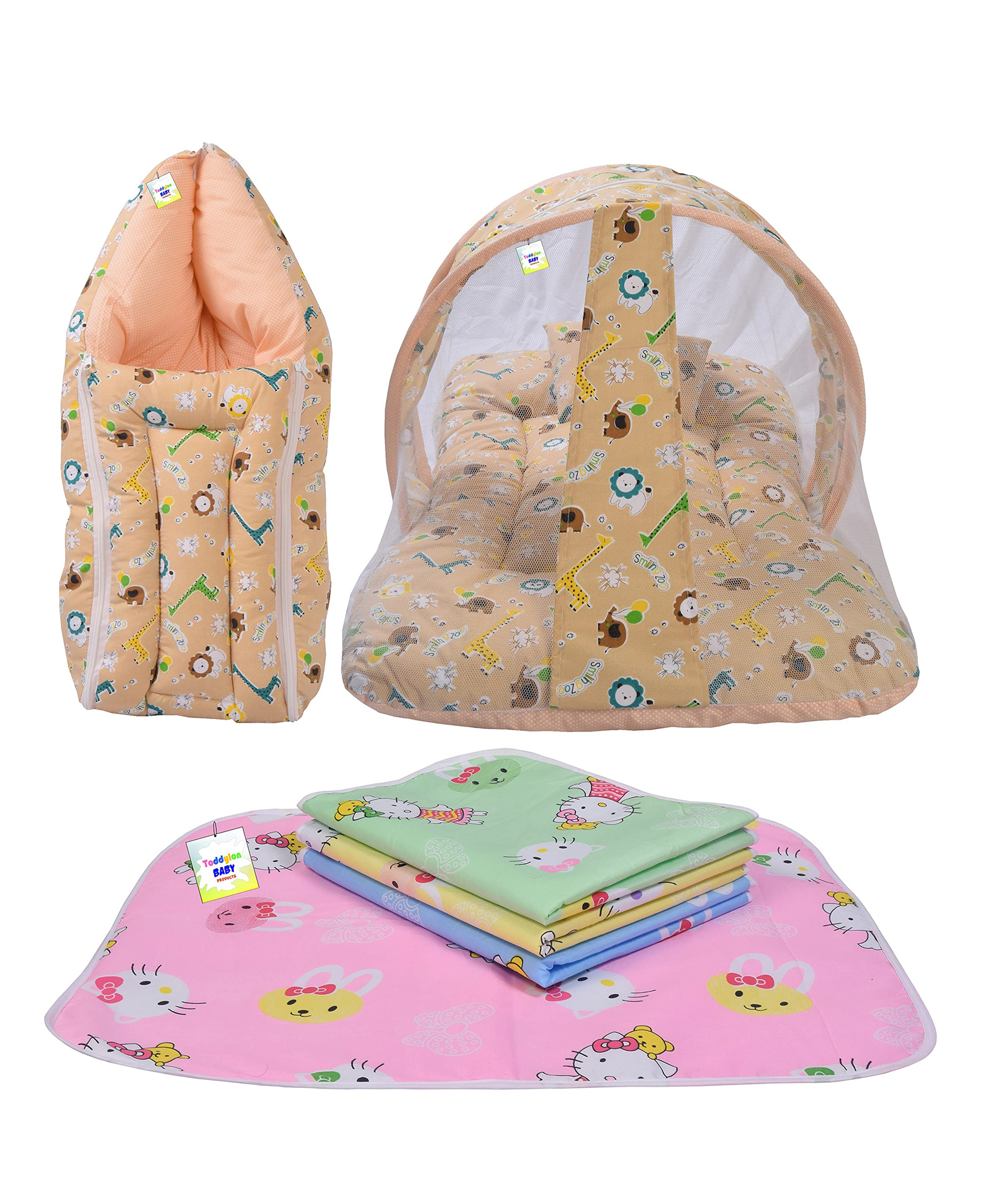 Babytoons Baby Sleeping Products New Born Bedding Set (0-6 Months) Orange-picture-44
