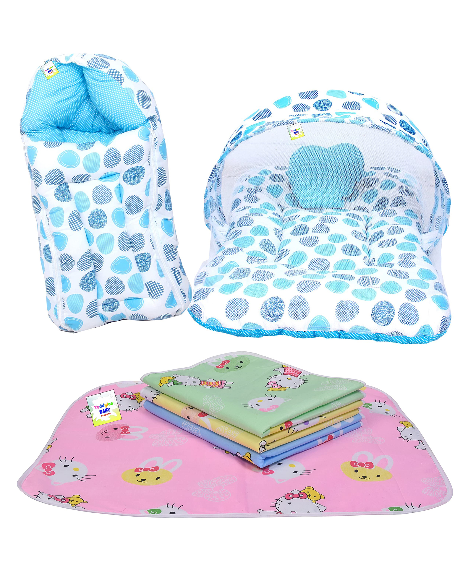 Babytoons New Born Baby Sleeping Products All (0-6 Months) Blue-picture-5