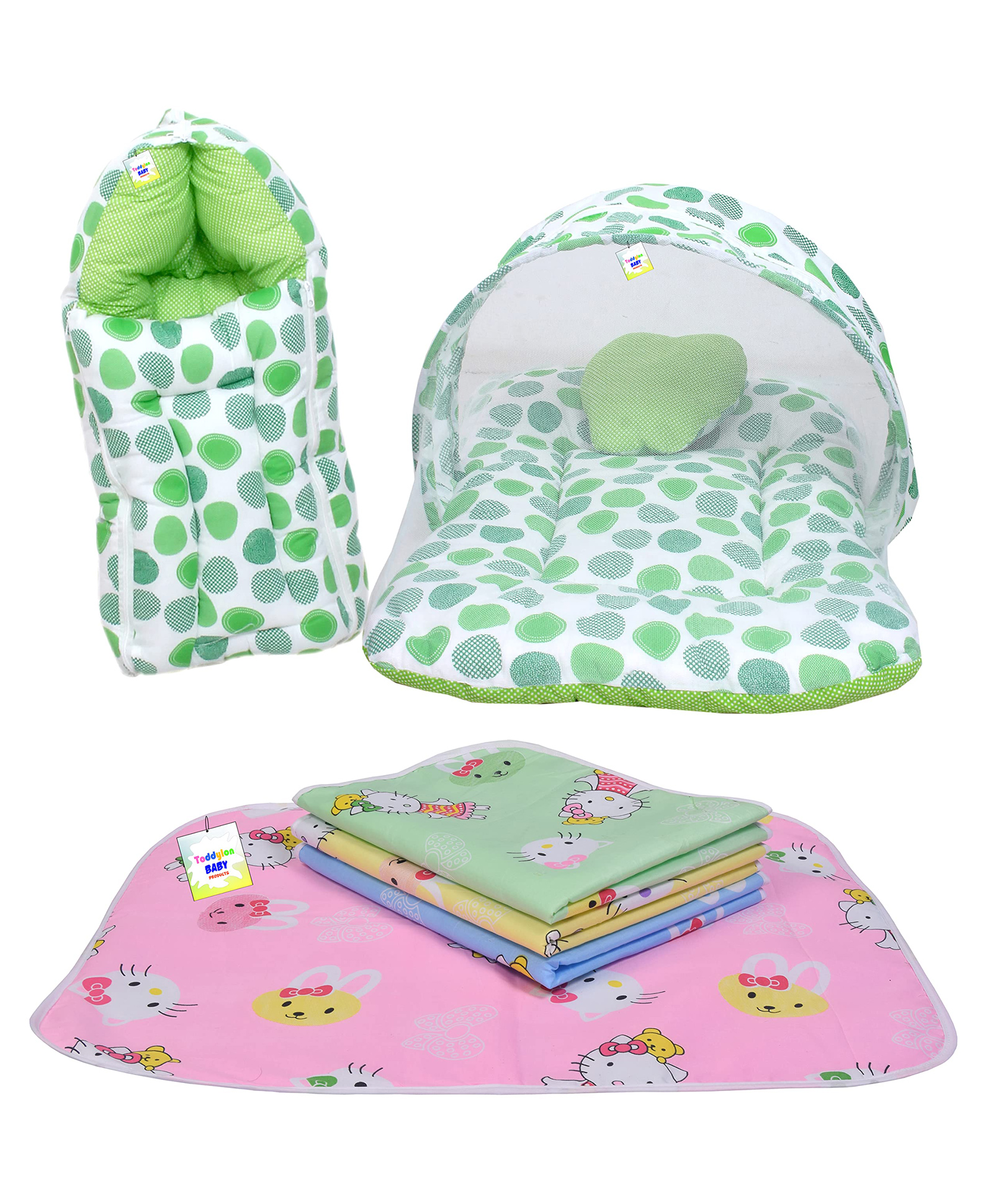 Babytoons New Born Baby Sleeping Products All (0-6 Months) Green-picture-4