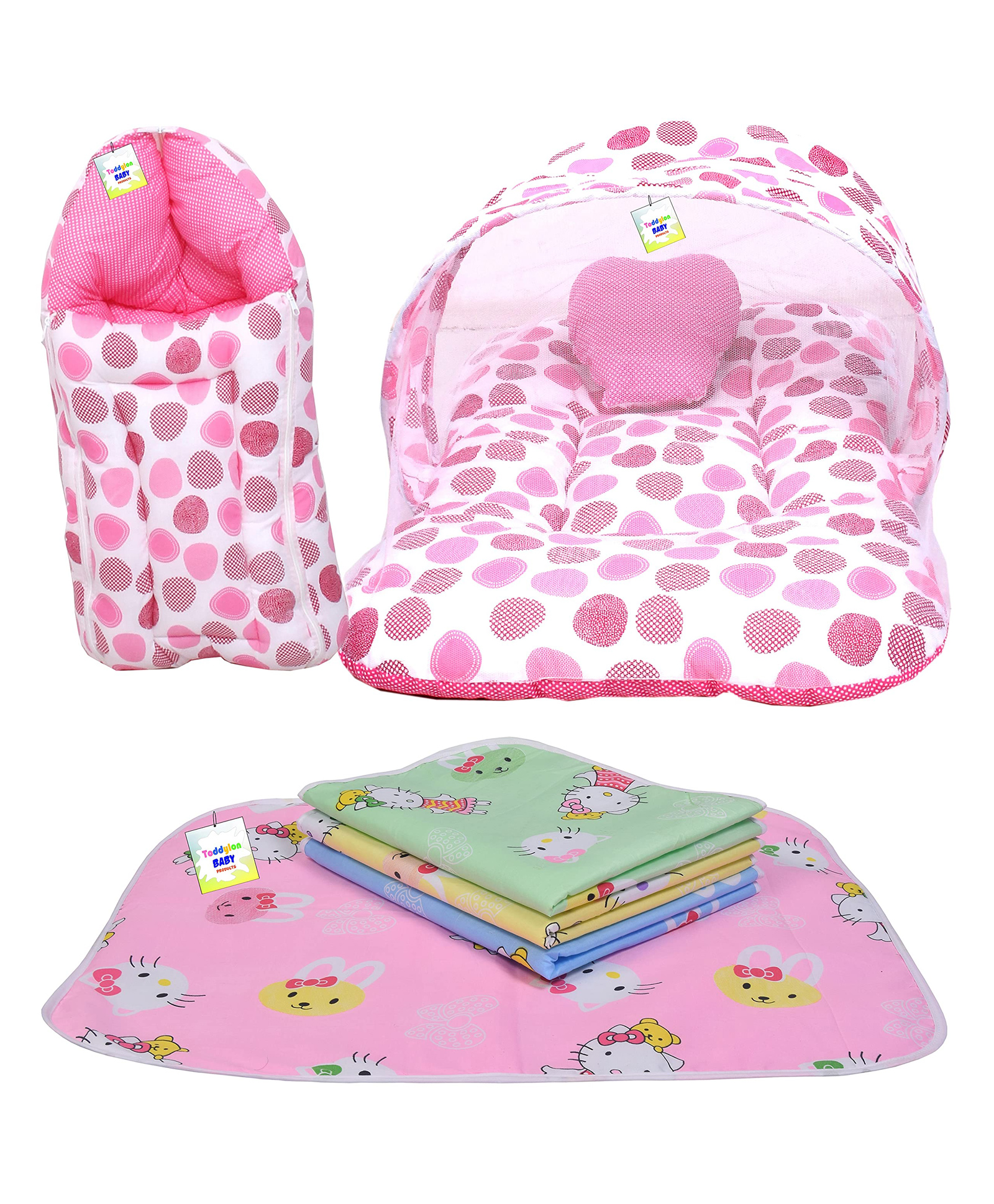 Babytoons New Born Baby Sleeping Products All (0-6 Months) Pink-picture-3