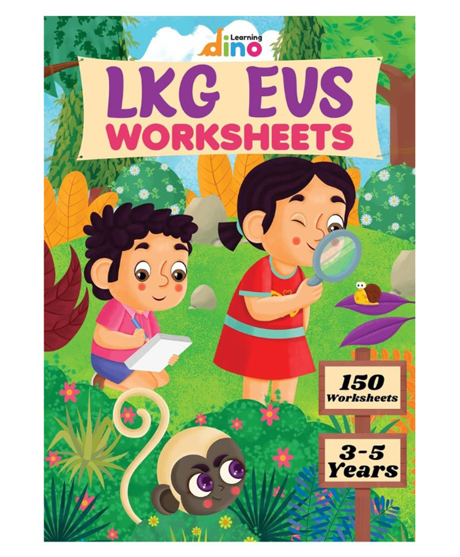 LKG Learning Dino EVS Pactise Worksheets General Awarness, Logical reasoning Activity sheets - English-picture-14