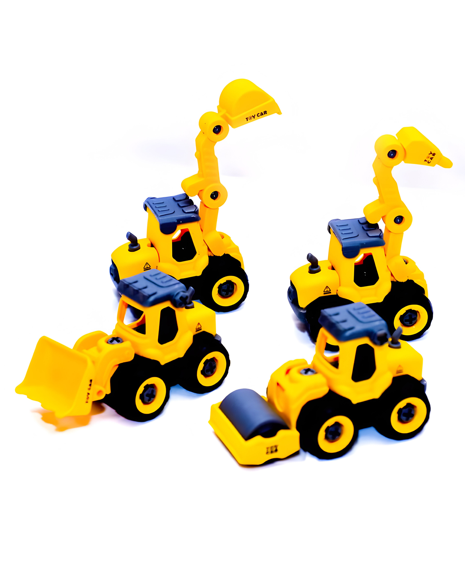 NEGOCIO JCB Pouch - Construction Vehicle Set with 4 DIY Take Apart 1 Screwdriver Tool| for Boys and Toddlers 3+ Years  PACK OF 1 - COLOR MAY VARY-image-45