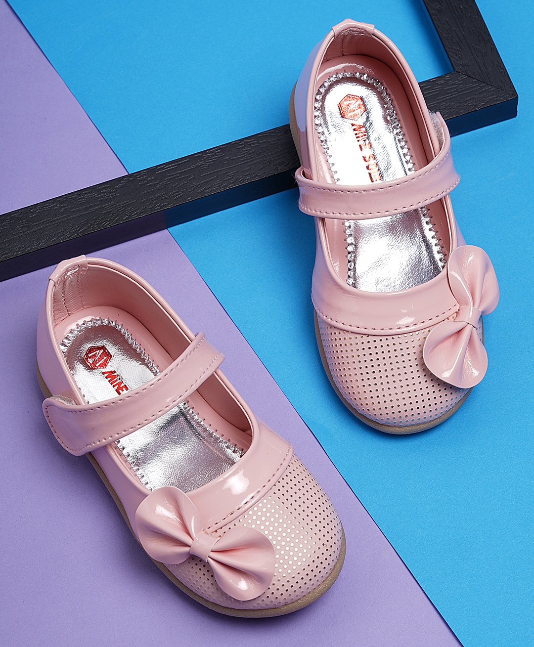 Minesole Bow Embellished  Ballerinas - Pink-image-19