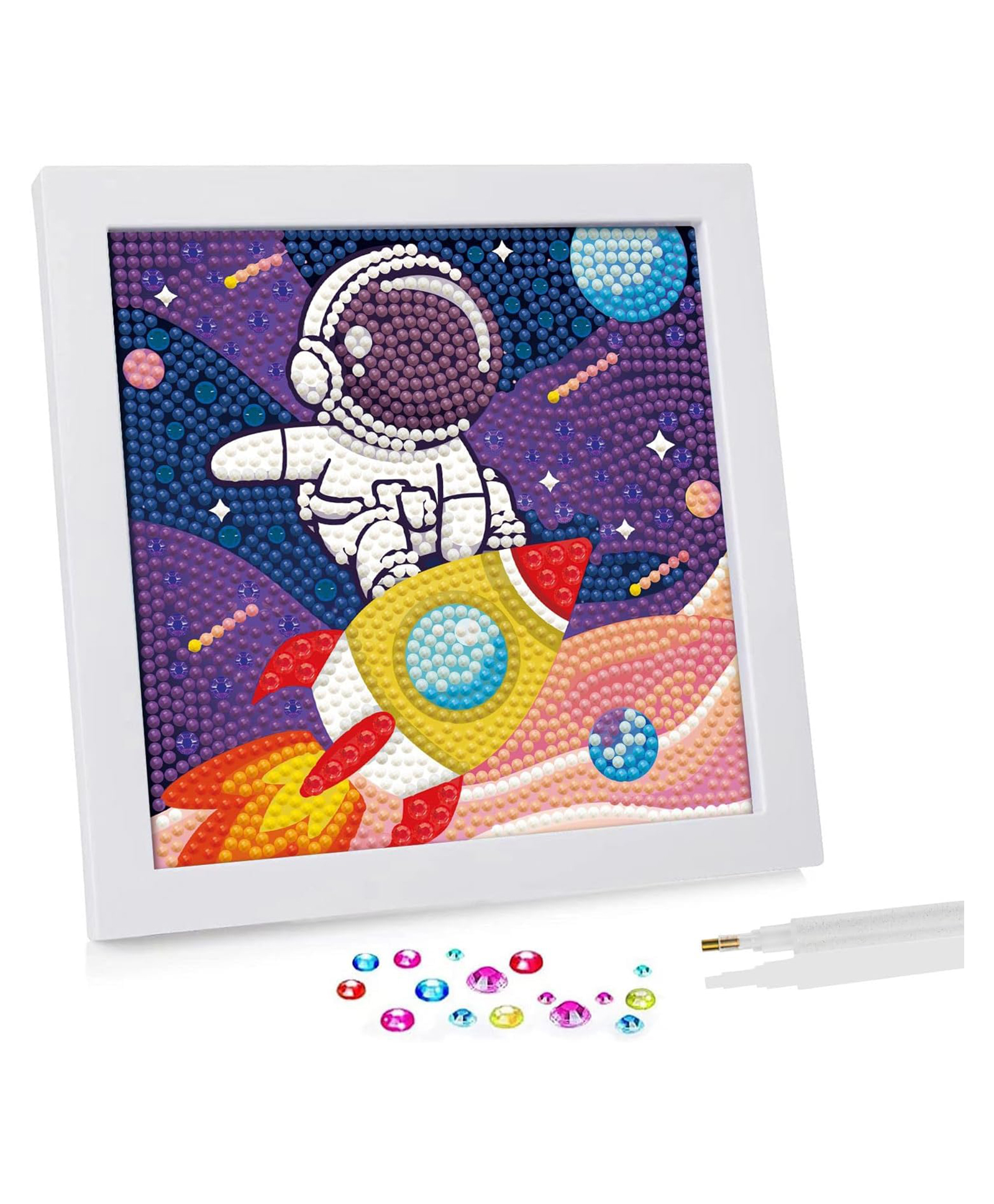 Happy Hues 5D Space Diamond Art Kits for Kids Wooden Frame for Kids Art & Craft-image-46