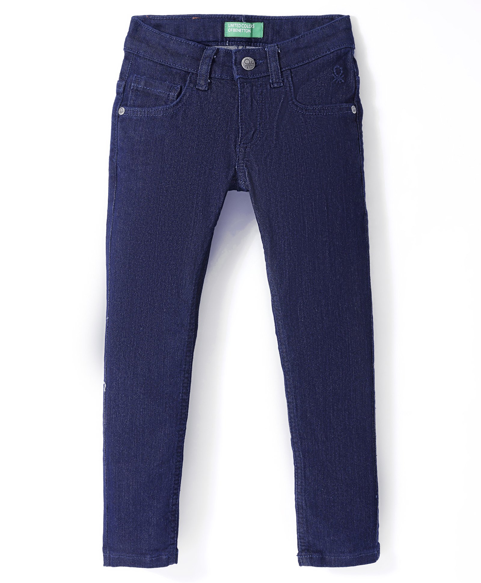 UCB Woven Full Length Solid Colored Denim Jeans - Navy Blue-image-40