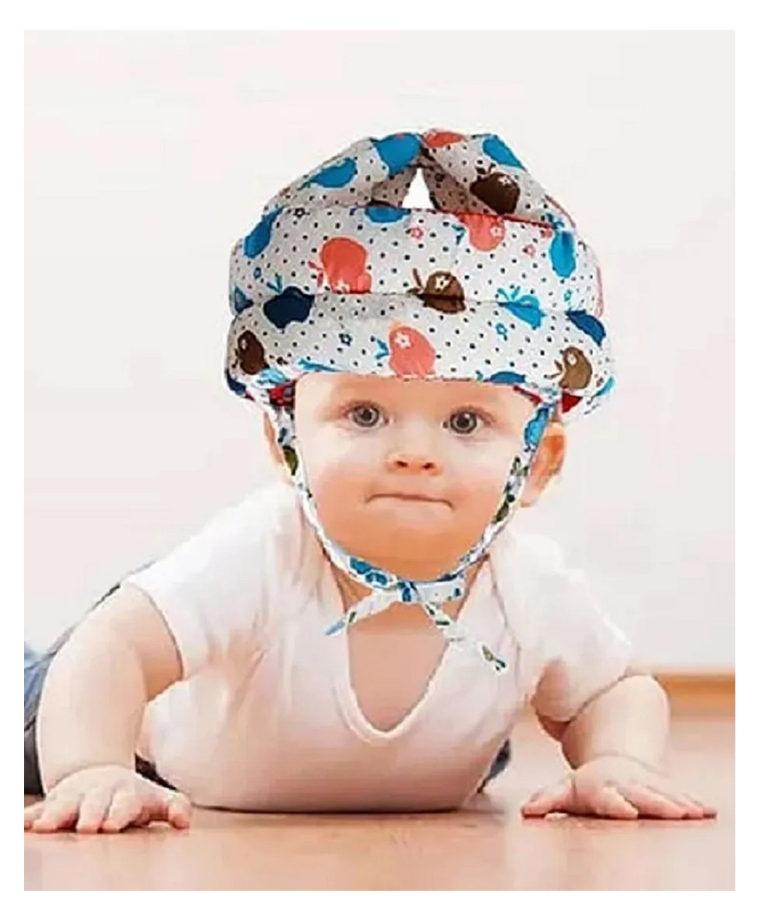 NeonateCare Baby Safety Helmet - White printed (Color and Design may vary)-picture-33