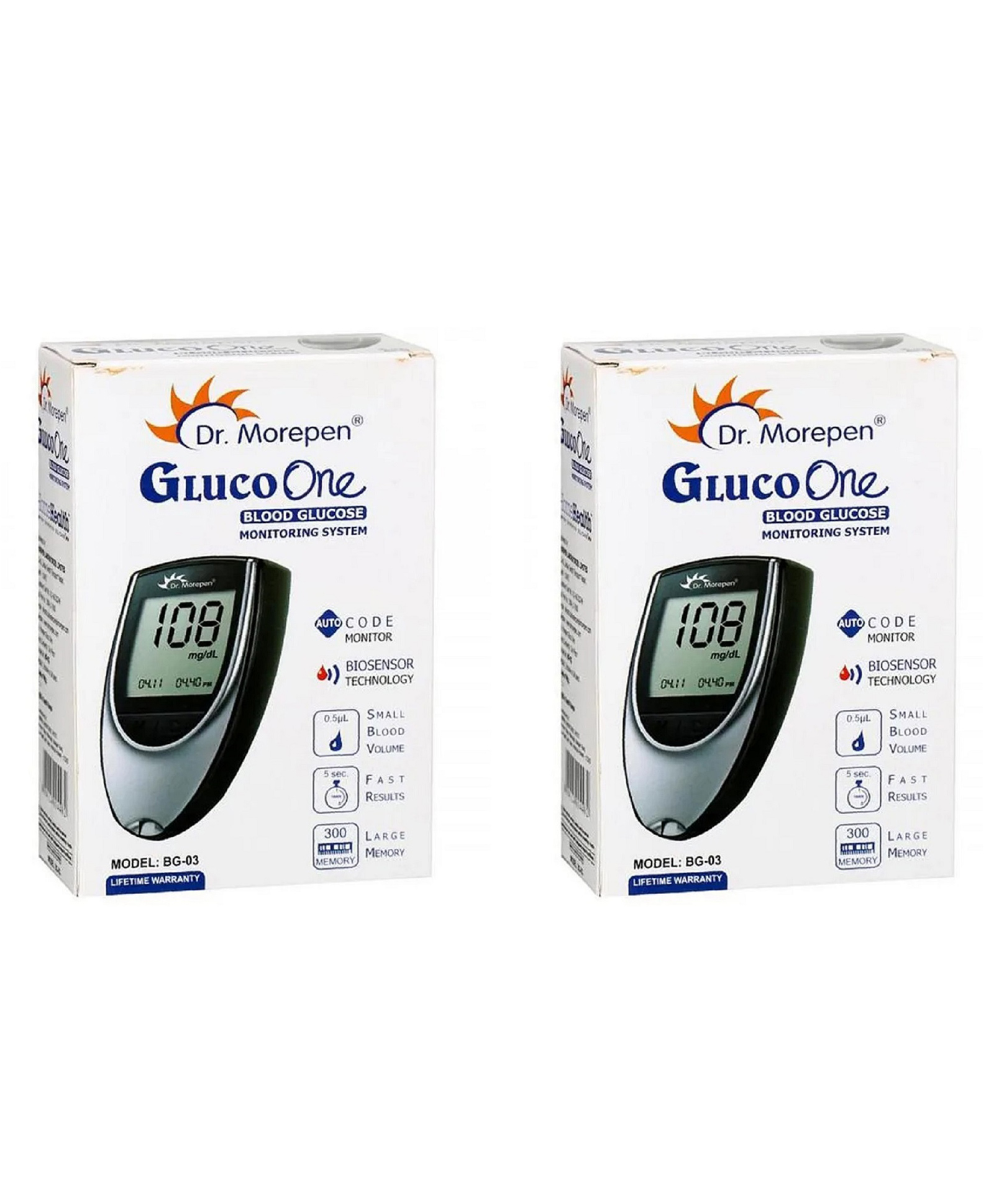 Dr. Morepen BG-03 Gluco One Glucometer-Pack of 2( Only Glucometer no Test Strips)-picture-12