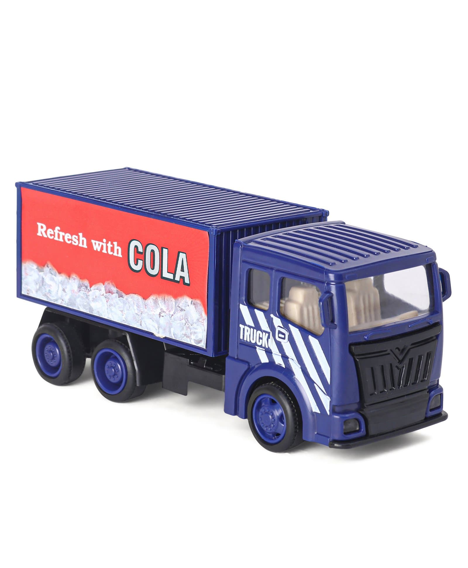 Monsto Pull Back Truck with Openable Back Door and Moving Container - Blue-picture-23