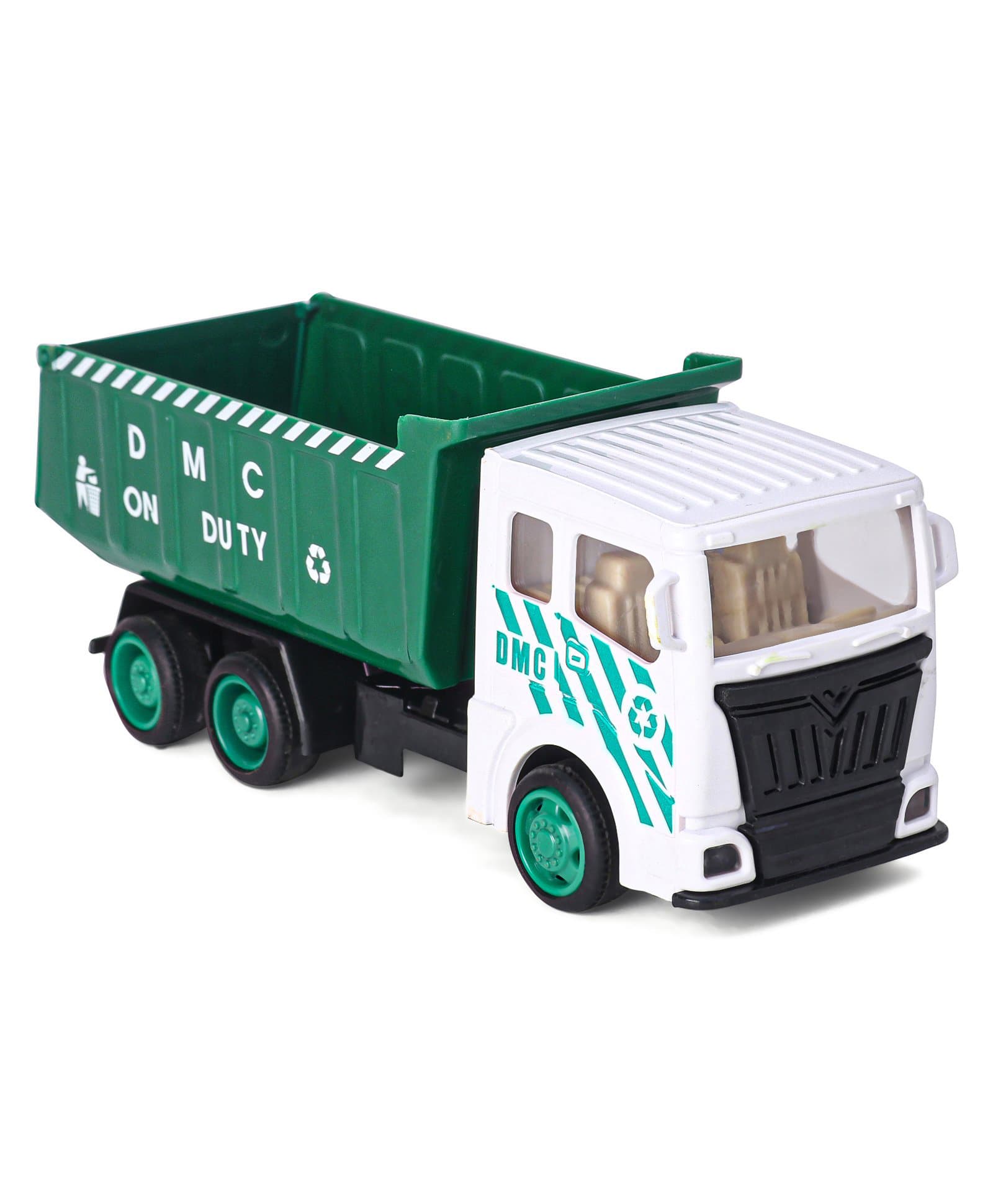 Monsto Pull Back Truck with Openable Back Door - Green-picture-45
