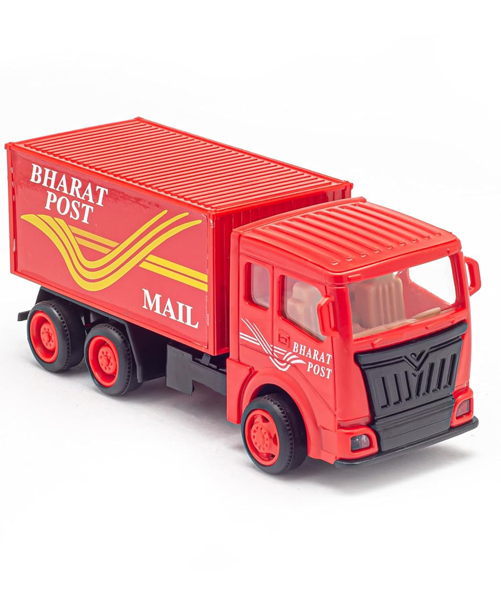 Monsto Pull Back Truck with Openable Back Door and Usable Container - Red-picture-24