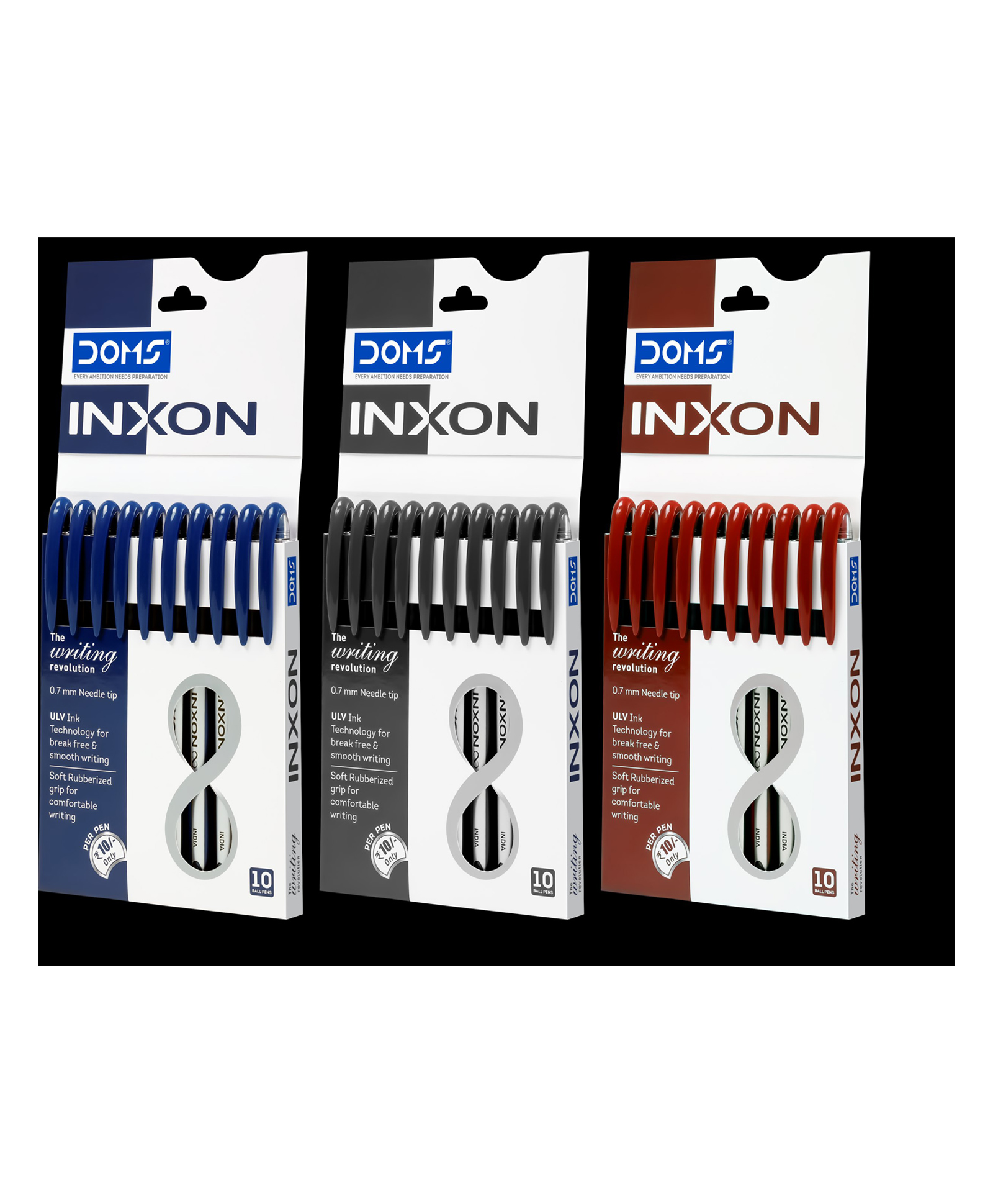 Doms Inxon Ball Pen BluePack of 10-picture-10