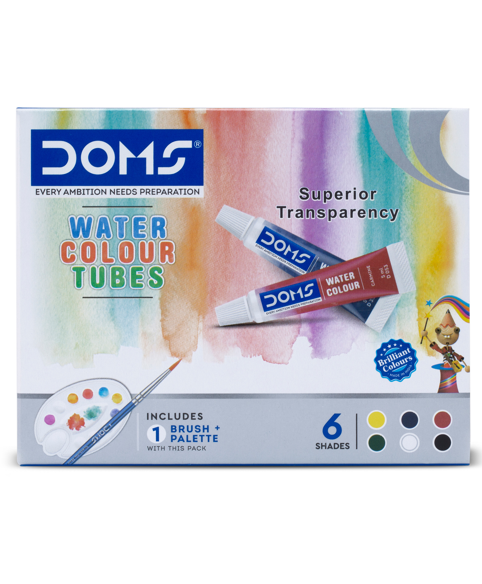 Doms Water Color Tube 6 Shades-image-40