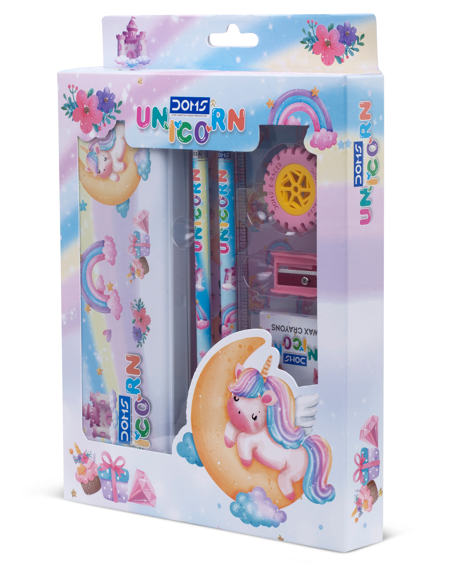 Doms Stationary Kit with Unicorn Theme Print - Pack of 6-picture-12