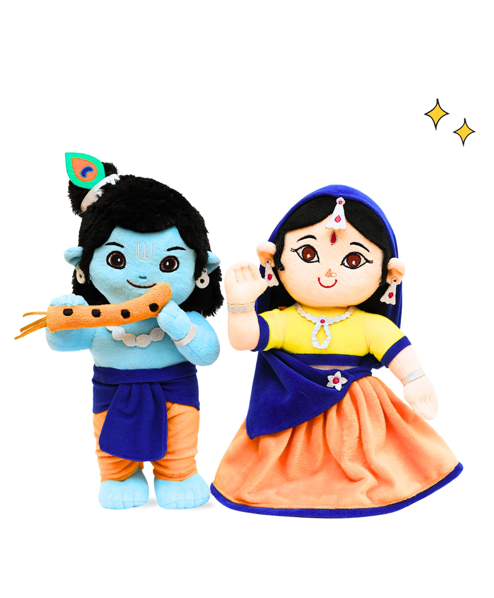 Panda's Box Lord Krishna & Radha duo (Non-Musical) | Soft Plush Toys | Best Gifts for Infants, Toddlers & Babies-image-8