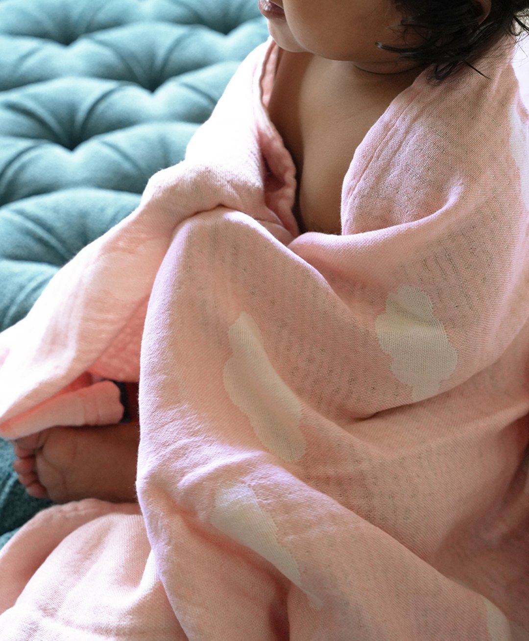 Doctor Towels Aloe Vera Dreamy Clouds Printed Baby Bath Towel - Pink-picture-13