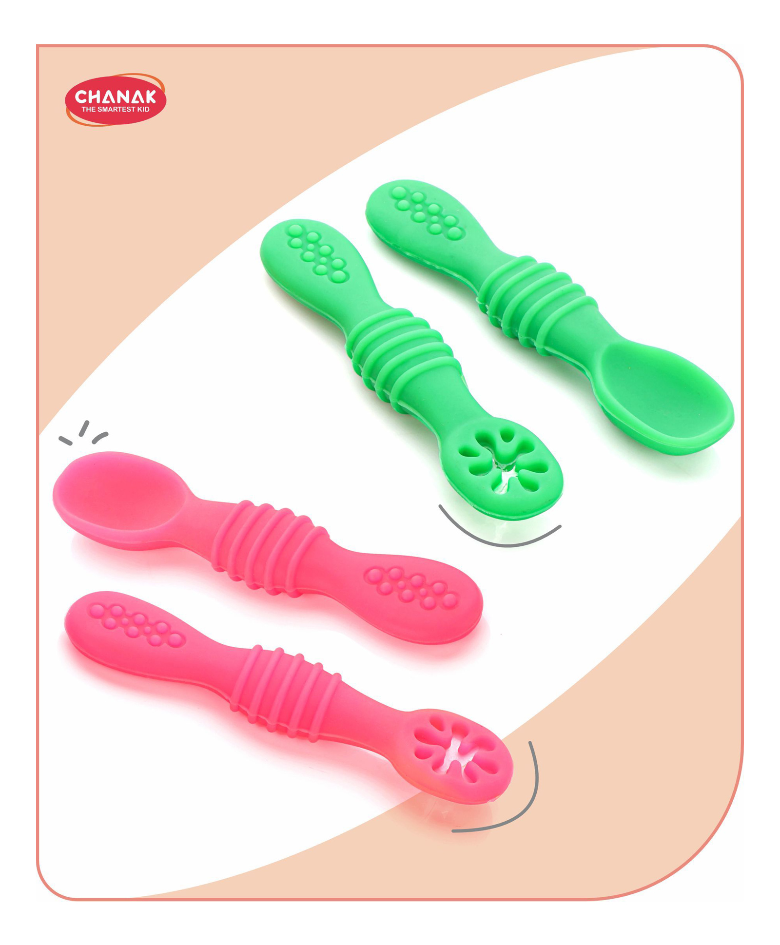 Aditi toys Silicone Baby Spoons. Baby Traning Spoon, Gum Friendly, Food Grade, BPA Free for Infant Boys & Girls (Pack of 4) Color As Per Availability-picture-24