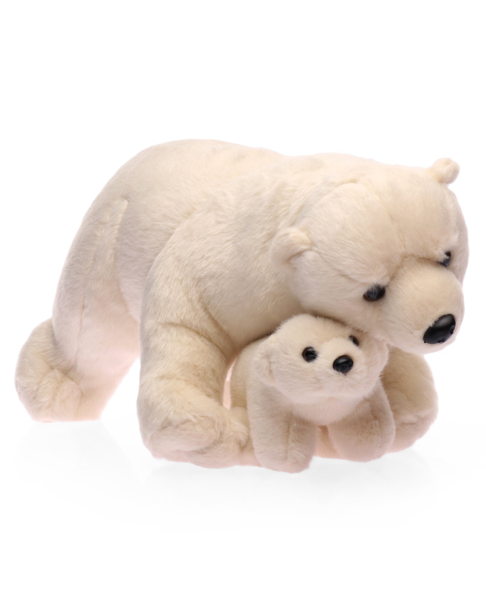 Wild Republic Mom & Baby Polar Bear Huggable Soft Toy - Length 37 cm-picture-22
