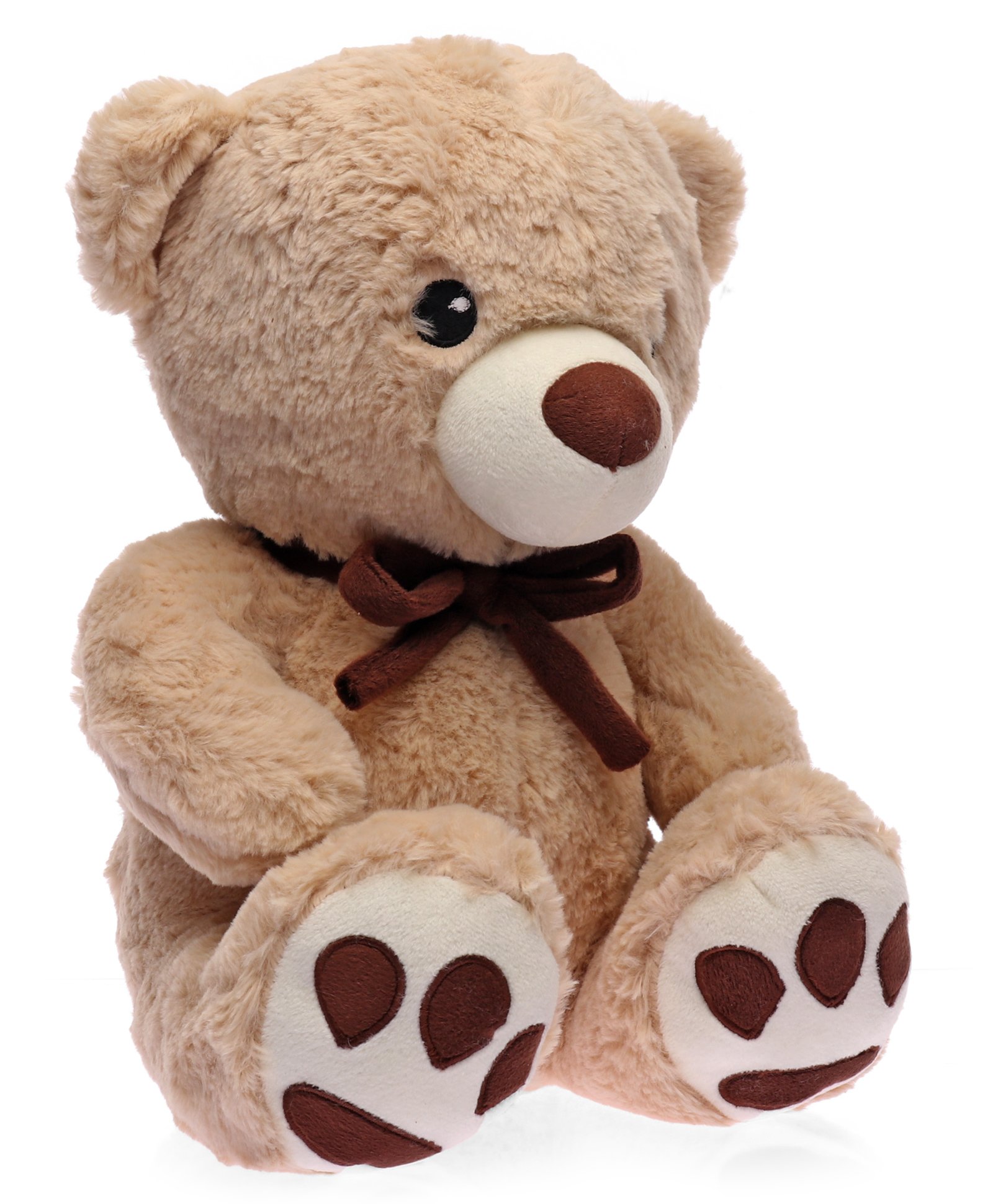 Wild Republic Huggable Super Soft Teddy Bear Plush Toy Dark Brown - Height 31 cm-image-5