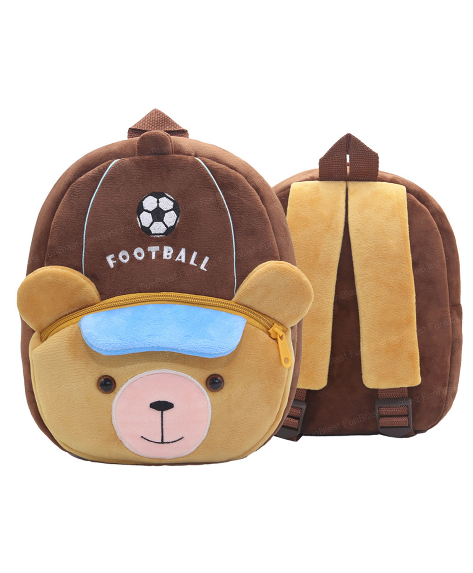 Bunie Cute Football Bear Theme Small Backpack for Kids  Multicolor - 6.6 Inches-image-22