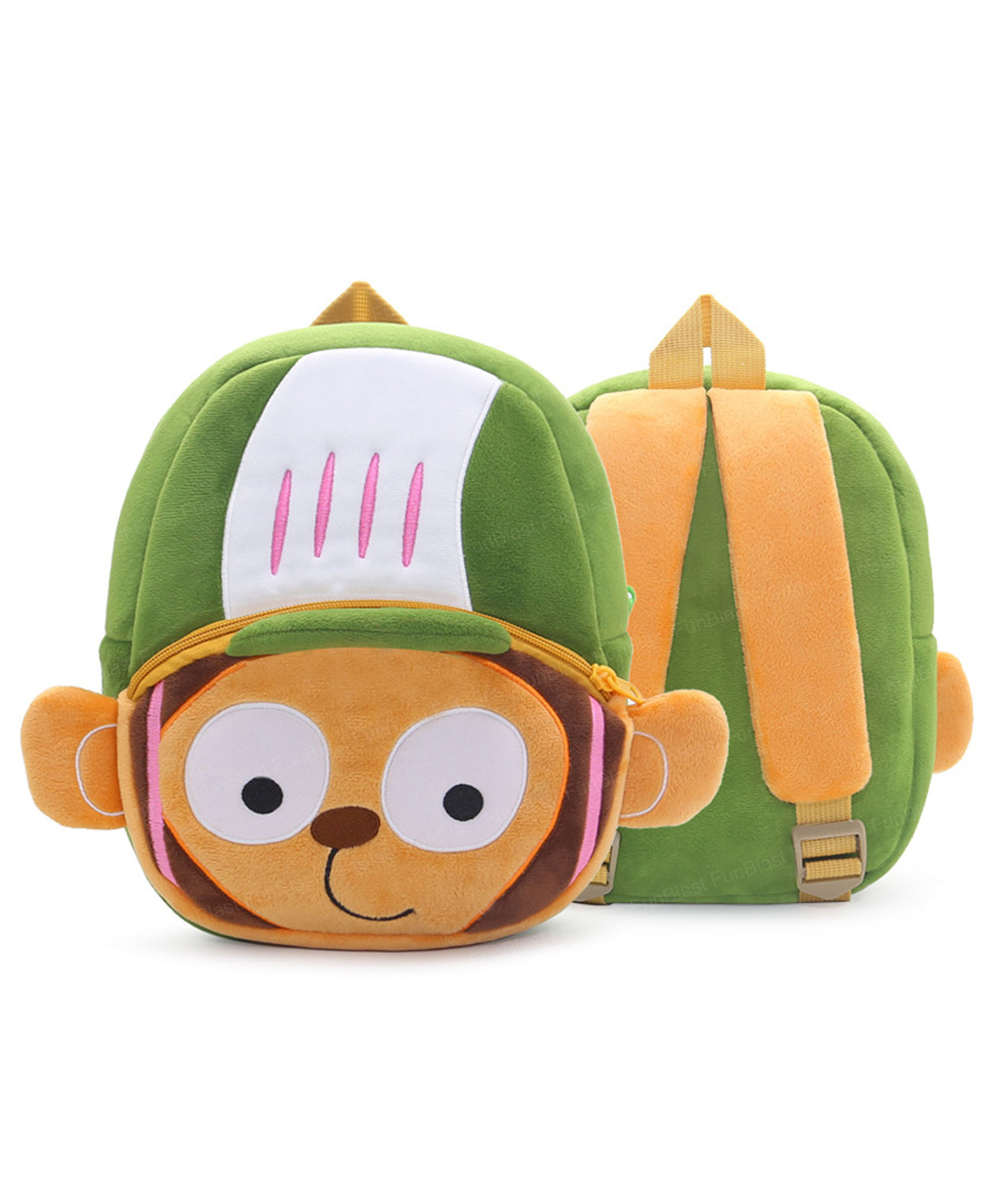 Bunie Cute Monkey Theme Small Backpack for Kids  Multicolor-   6.6 Inches-image-34