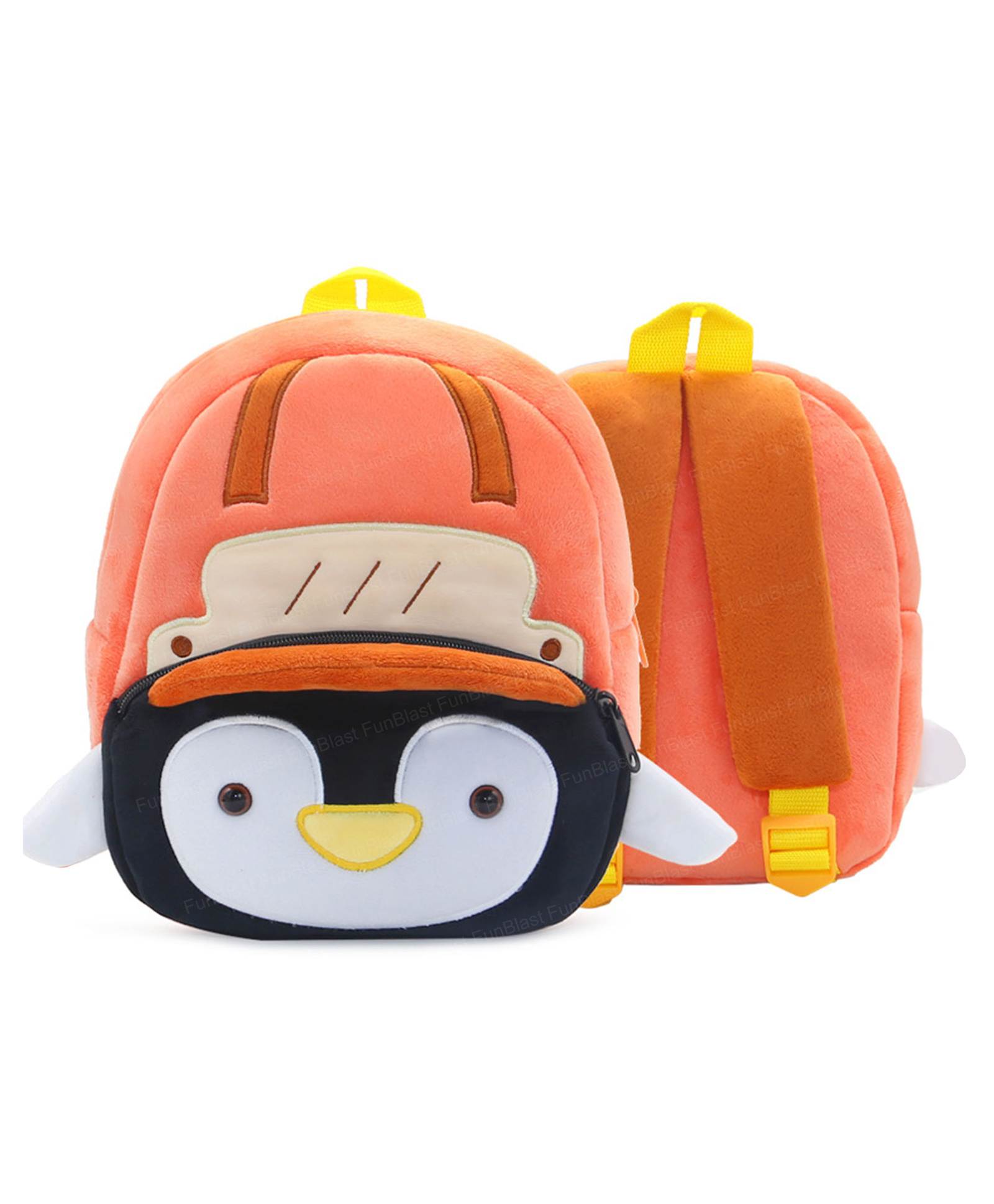 Bunie Cute Penguin Theme Small Backpack for Kids Multicolor  - 6.6 Inches-image-7