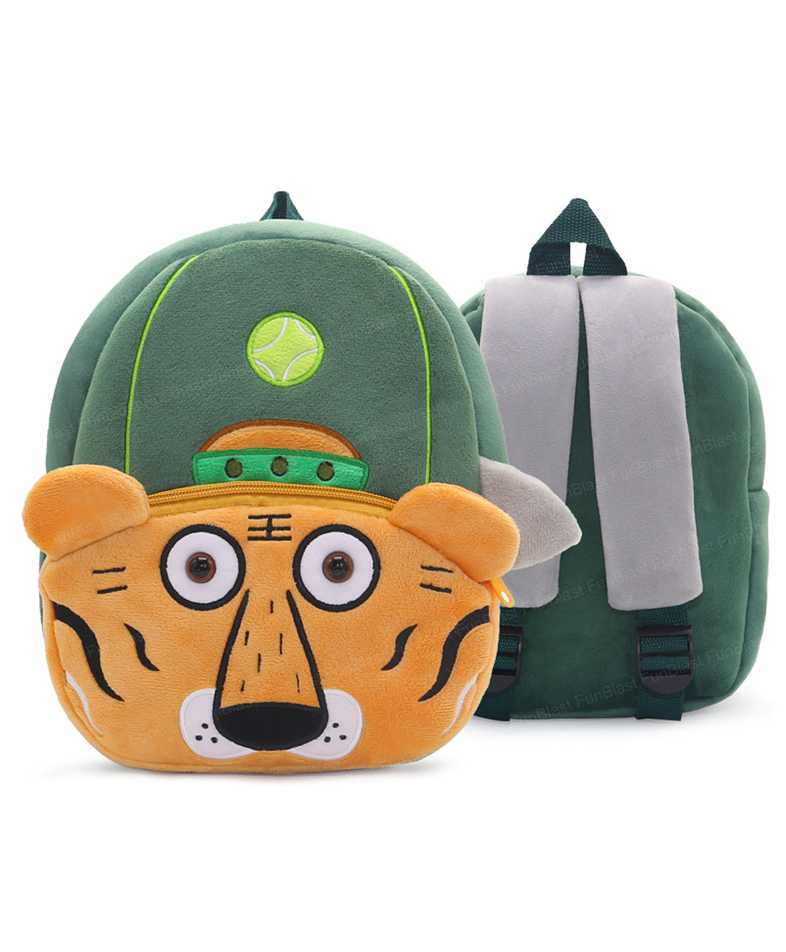Bunie Tiger Theme Small Backpack for Kids Multicolor - 6.6 Inches-image-1