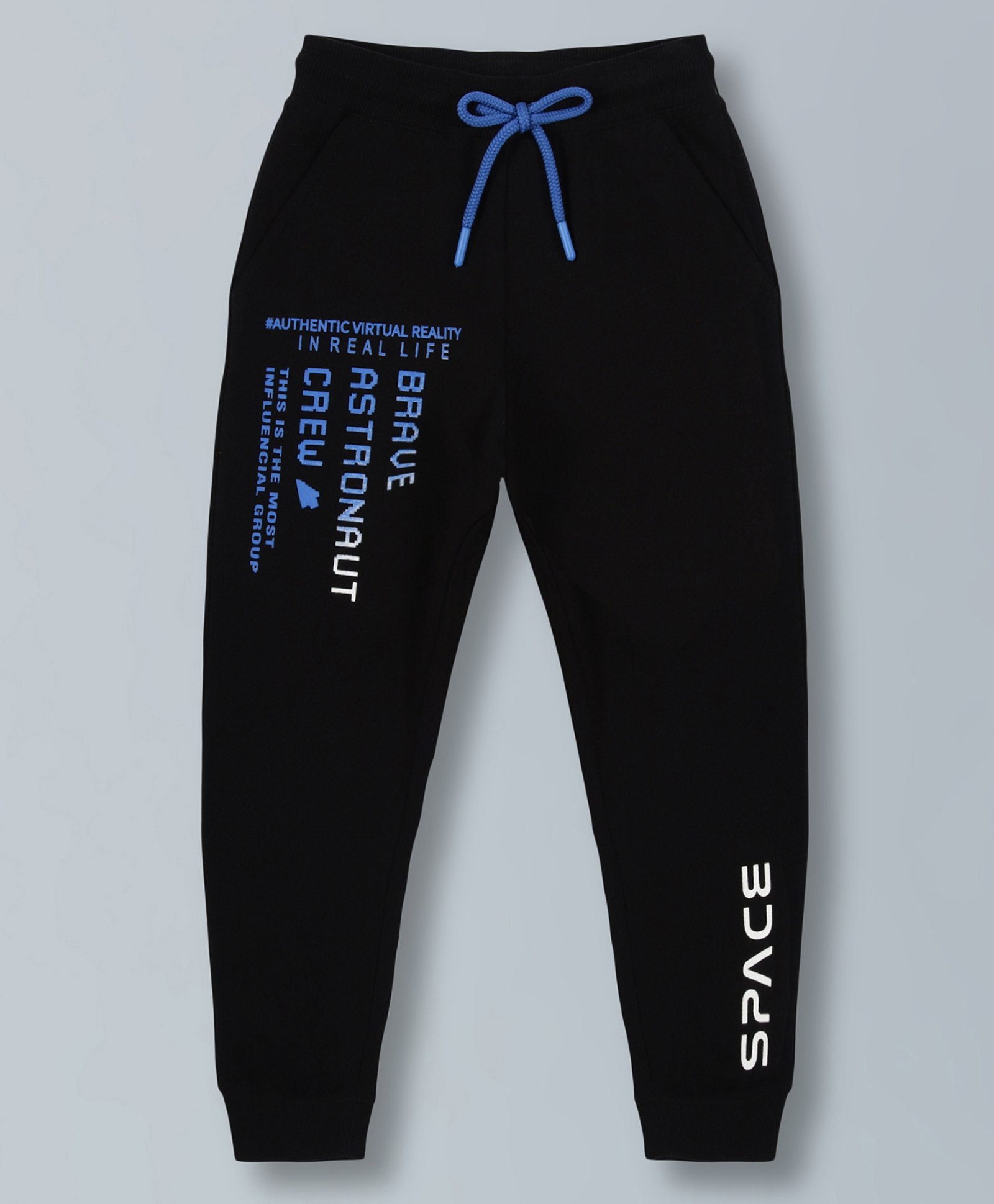 plum tree Plumtree Space Theme Text Printed Joggers - Black-picture-15