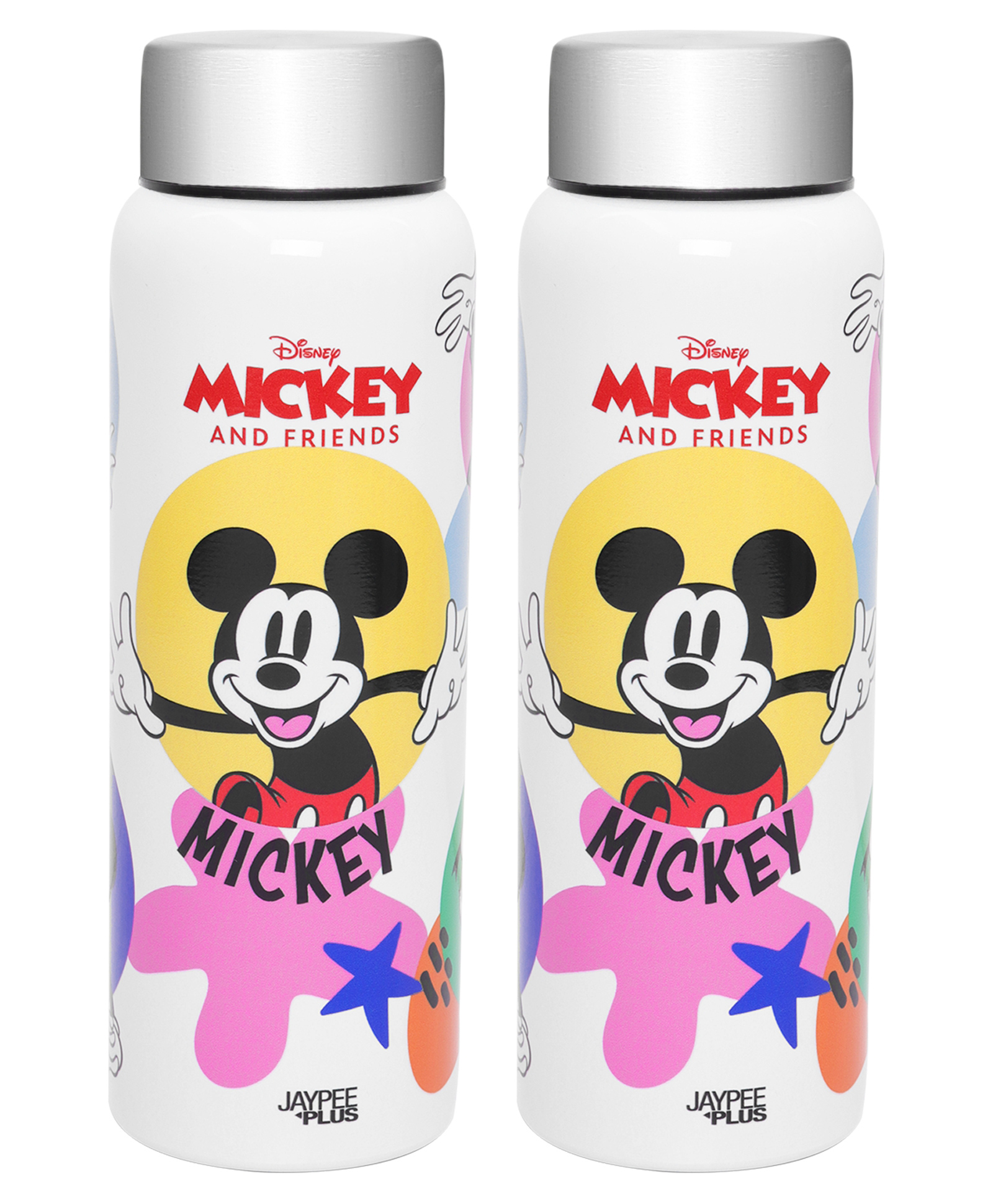 Jaypee Plus Galaxy prime Stainless Steel Water Bottle Pack of 2 |Disney Mickey Mouse Kids water bottle - 720 ml each-image-17