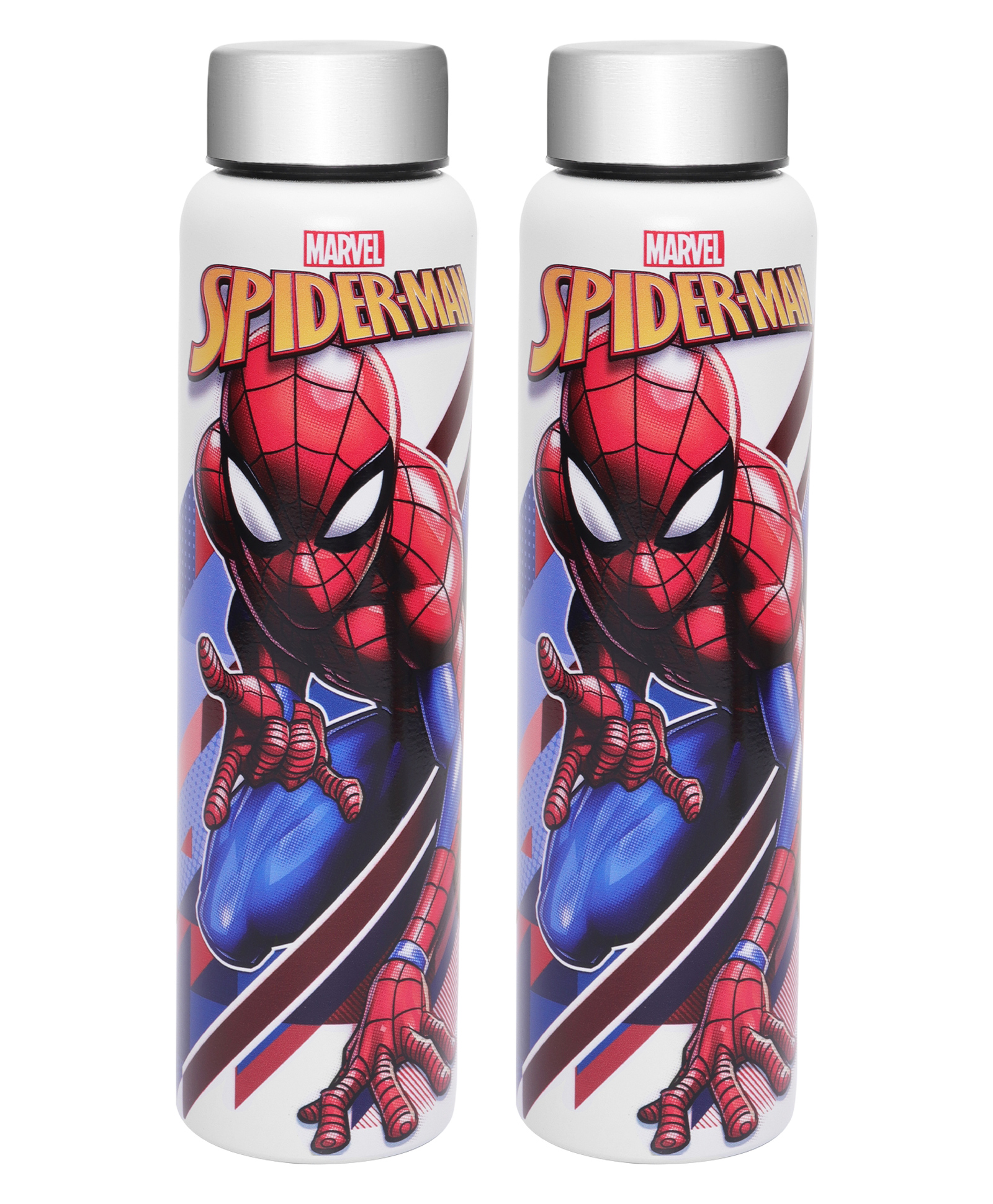 Jaypee Plus Galaxy prime Stainless Steel Water Bottle Pack of 2 |Marvel Spider Man Kids water bottle - 980 ml each-picture-14