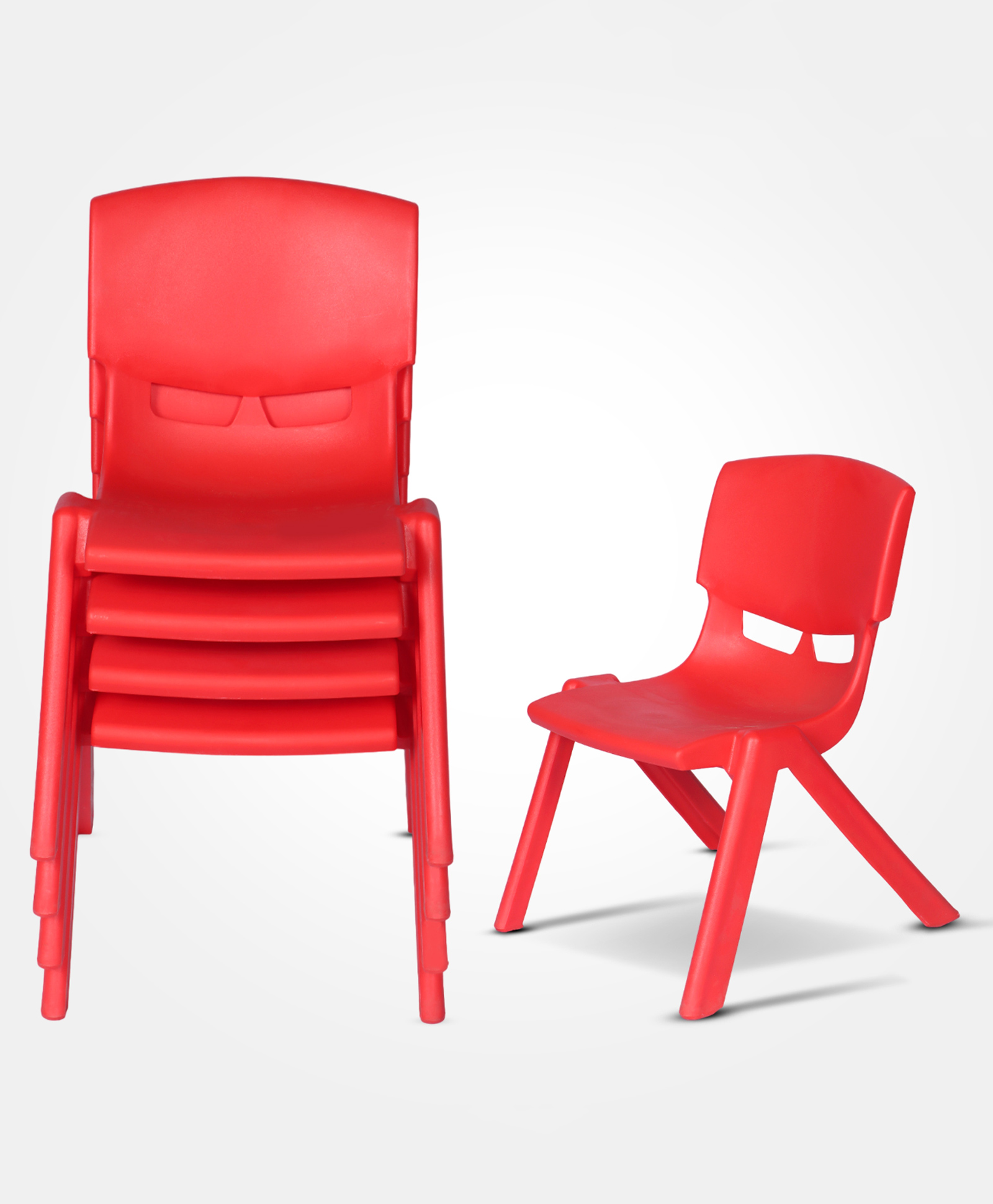 toyplus Toy Plus Baby Chair Set of 4 - Red-picture-22