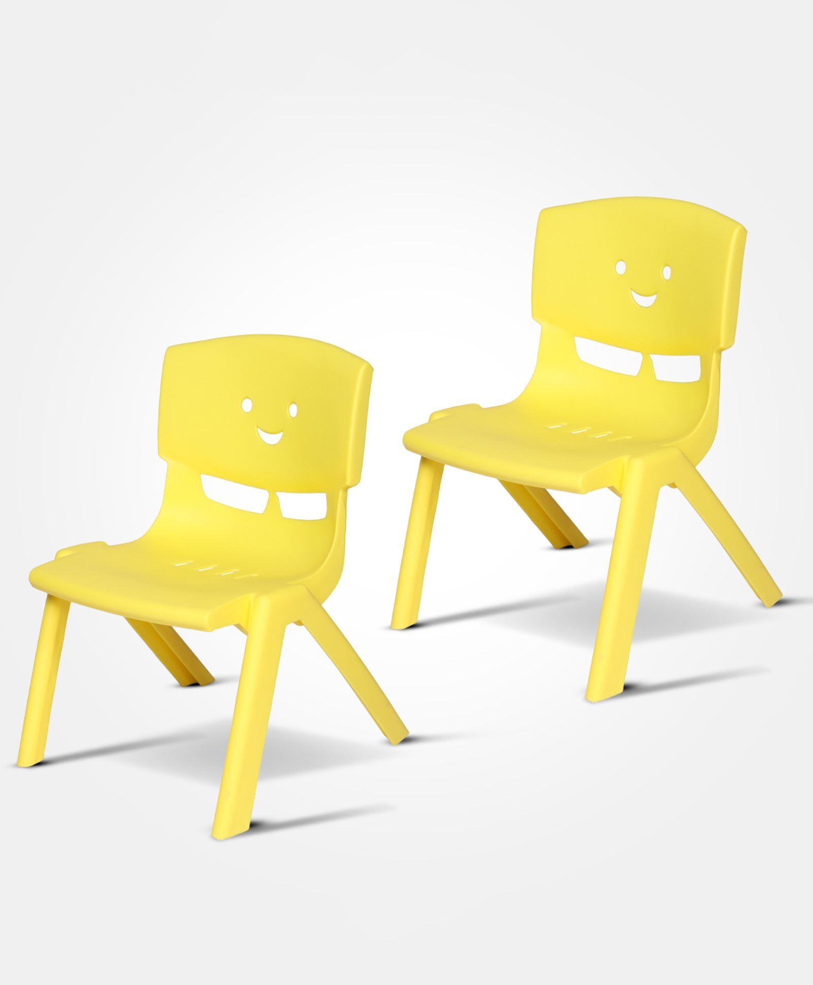 toyplus Toy Plus Kids Smiley Chair Set of 2 - Yellow-picture-18