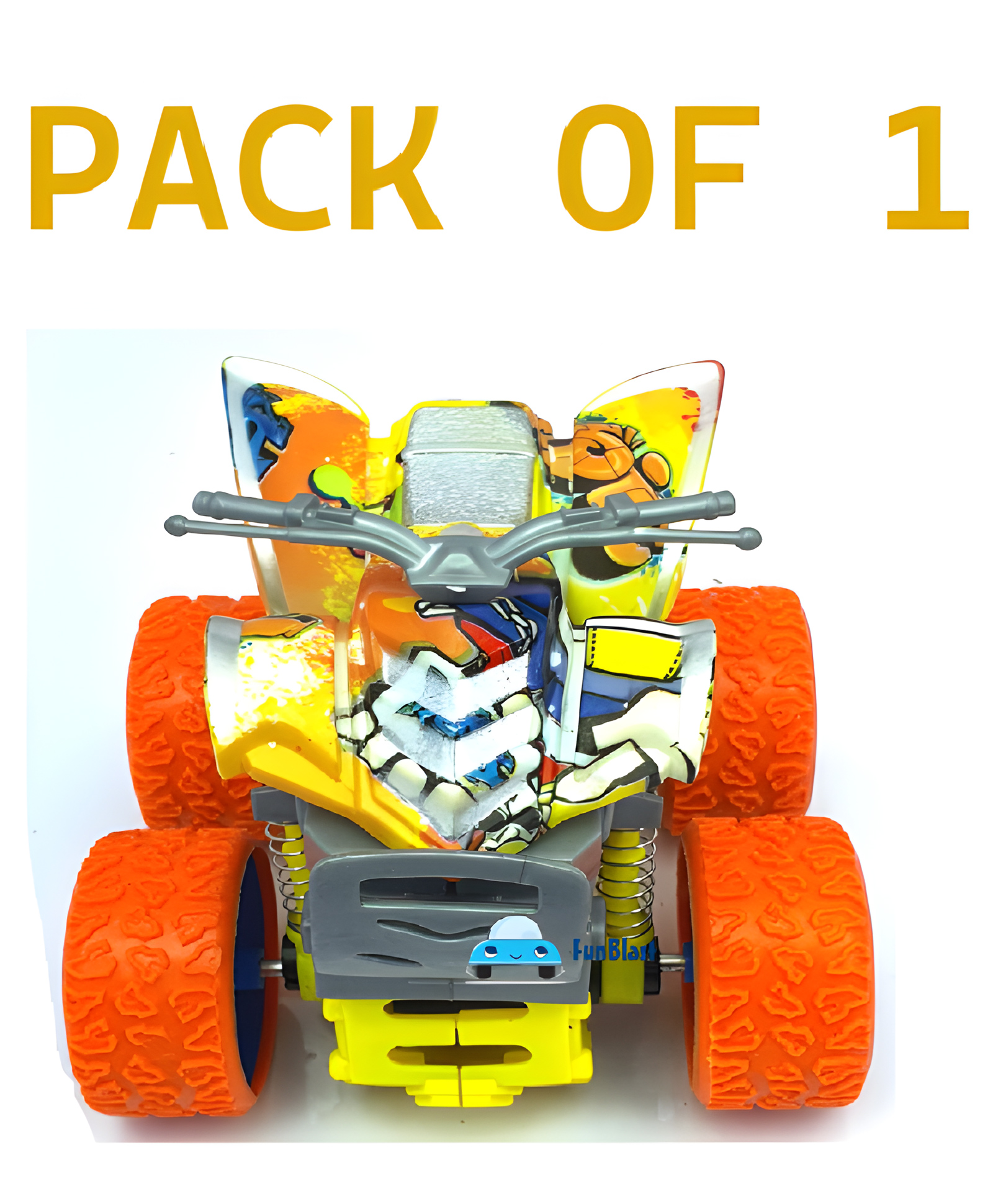 Negocio Mini Four Wheel Off Road Vehicle Double Inertia Rotary Stunt Roller Motorcycle - Pack of 1- Color May Vary-image-46