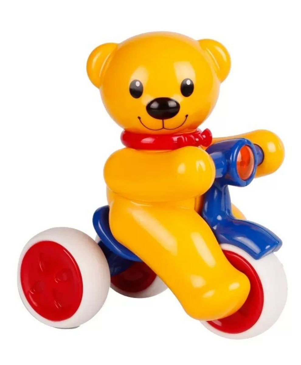SVE Push N Go Bear with Tricycle Press and Go Colorful Press and Go Teddy Bear On A Scooter-picture-14