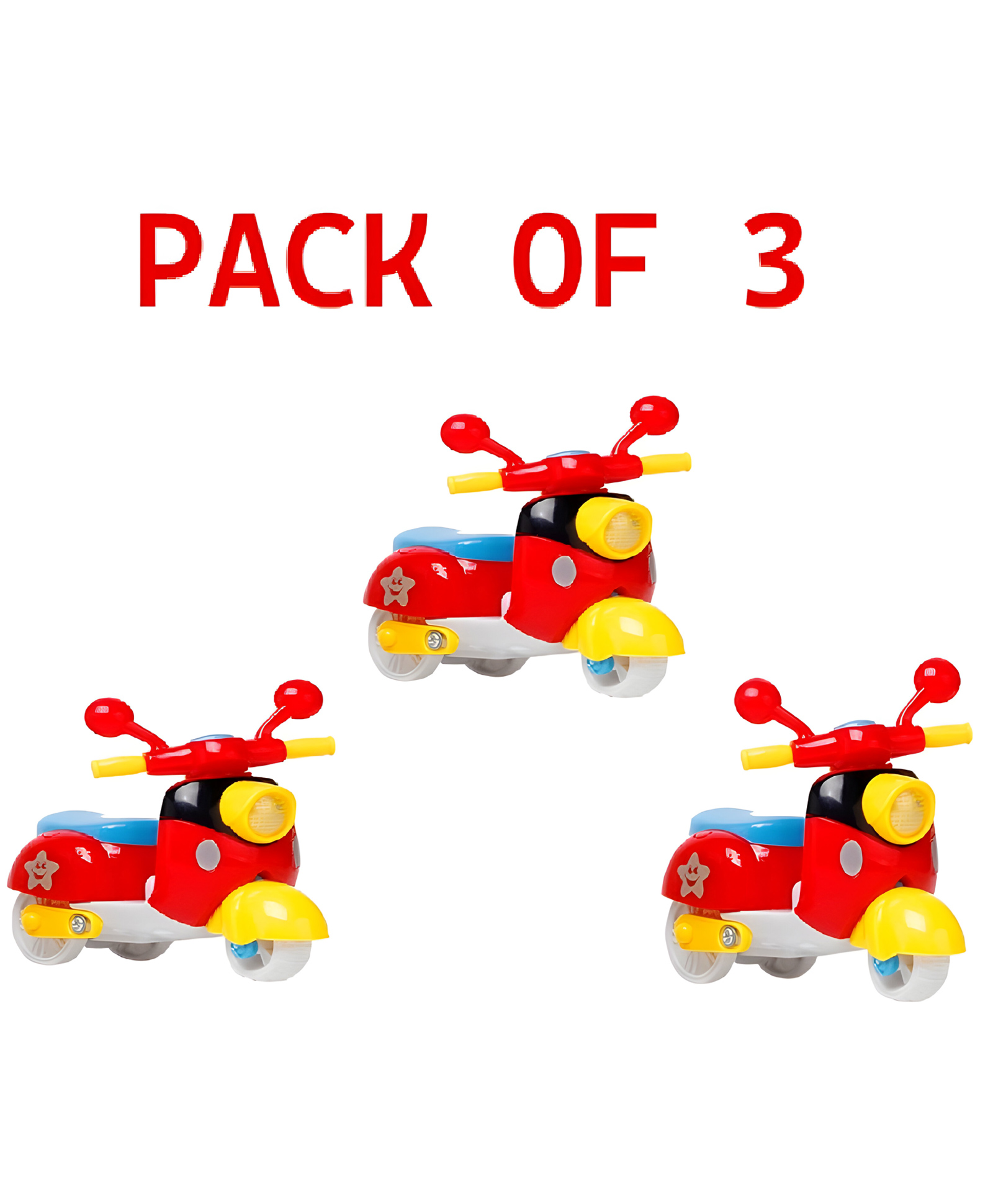 NEGOCIO Mini Pull Back Scooter Toys for Kids Toddlers Baby Boys Girls Adults Seat Model Toys Steering Wheel Car Toy - PACK OF 3- COLOR MAY VARY-picture-12
