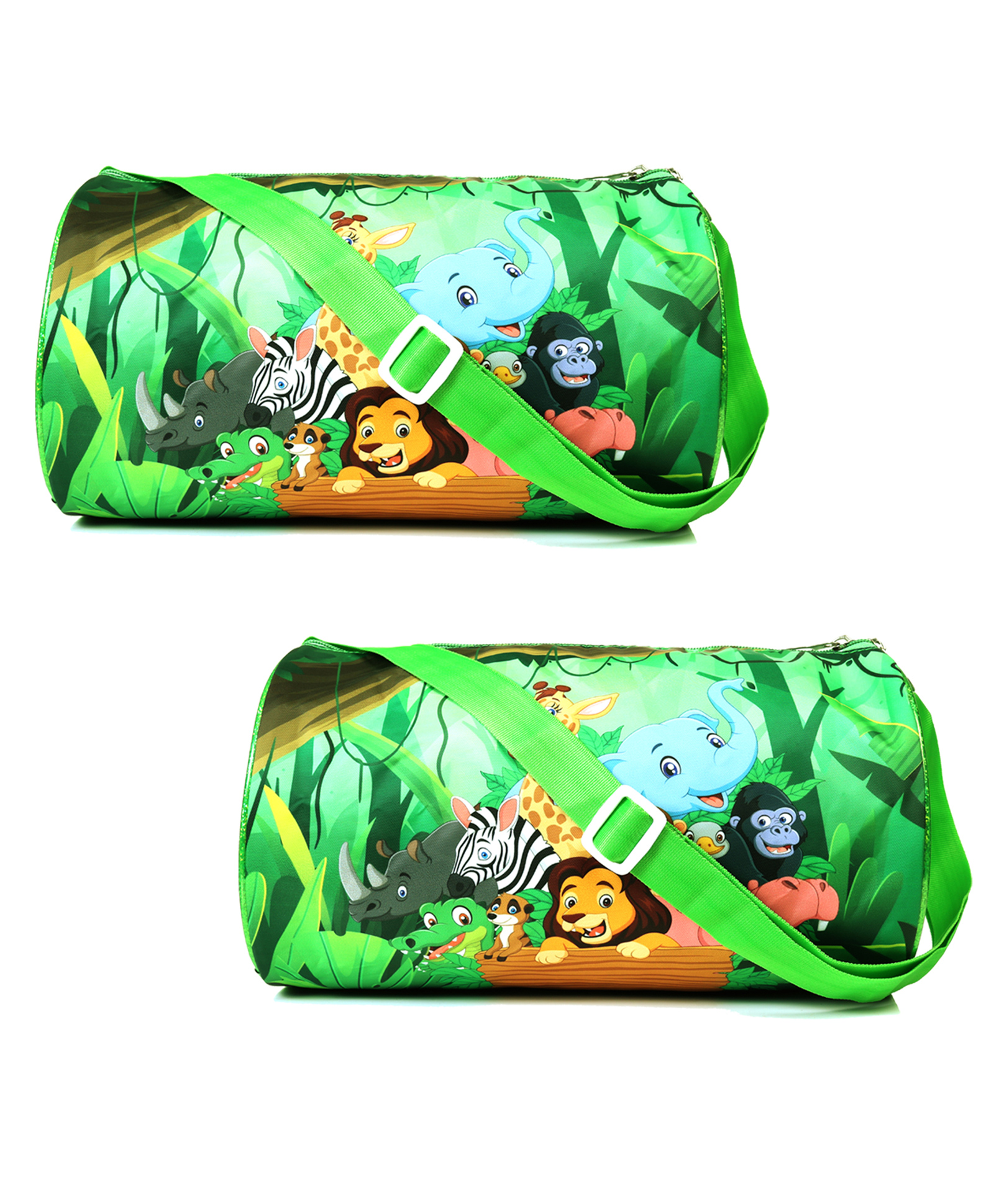 Asera  2 Pcs Jungle Duffle Bag for Kids / Boys / Girls | Whimsical and Sturdy Bag | Best for Travel and Play | Return Gifts Birthday Party for Kids (Jungle)-image-17