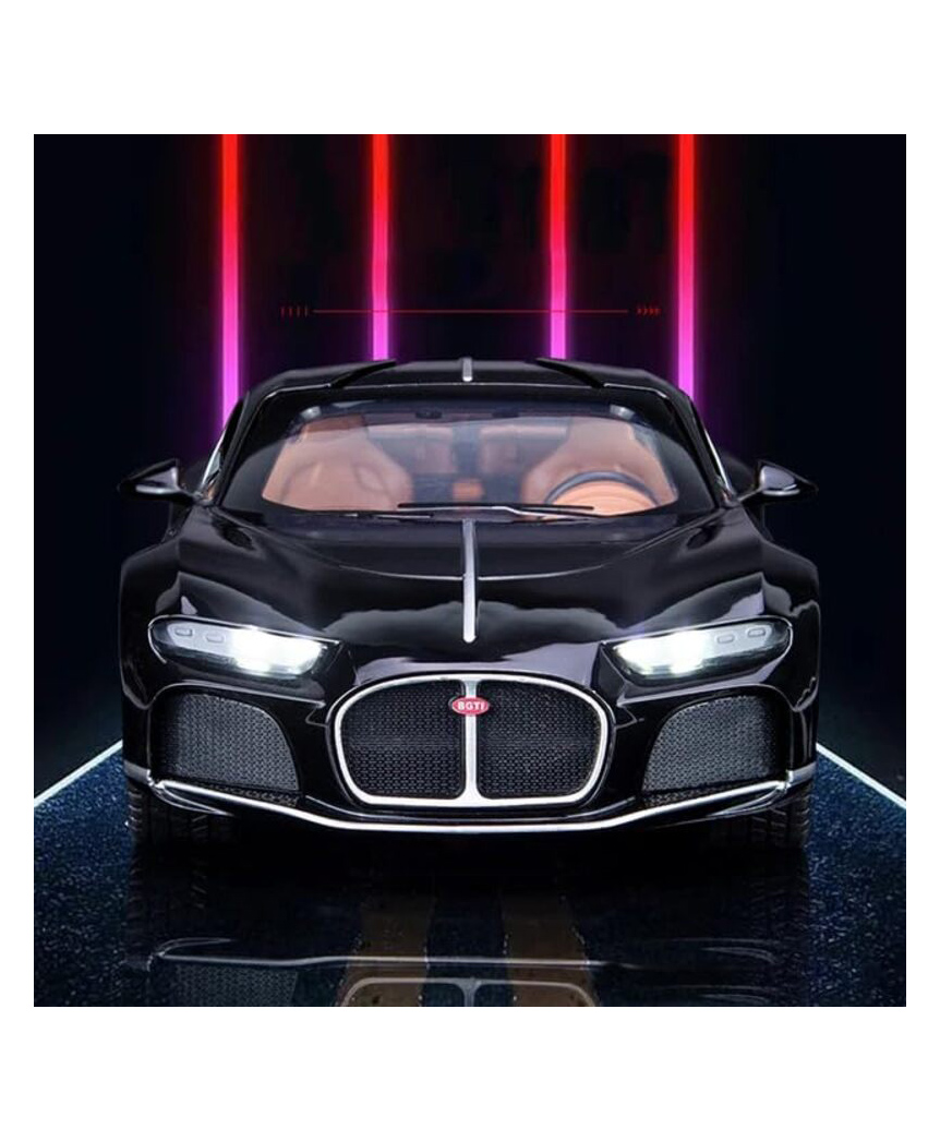 Magicwand 1:24 Scale Die-Cast Bugattti Atlantic with 4 Openable Doors,Pull Back Action,Lights,Music & WORKING HORN-picture-23