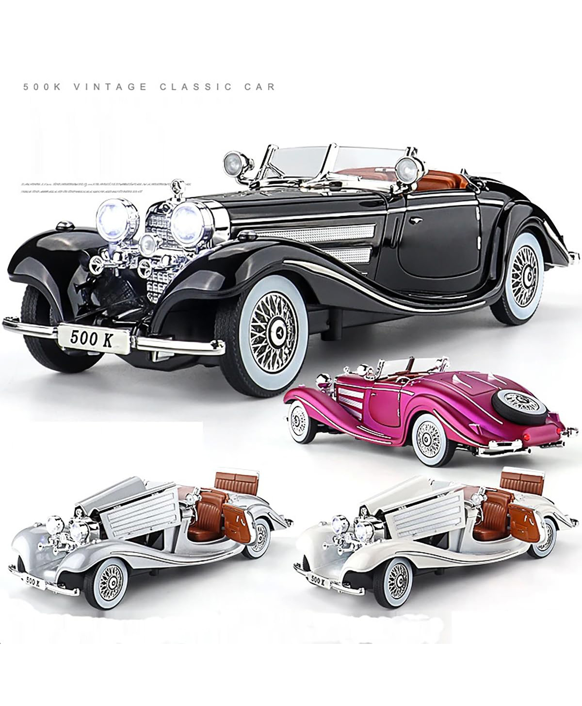 Magicwand 1:36 Scale Die-Cast Corvettte C8 Fire with Openable Doors & Pull Back Action-image-6