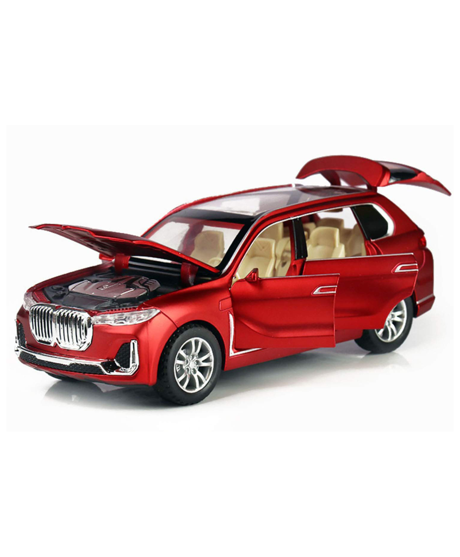 Magicwand Die-Cast Zinc Alloy 1:32 Scale X7 with 6 Openable Doors,Music,Lights & Pull Back Action-image-25