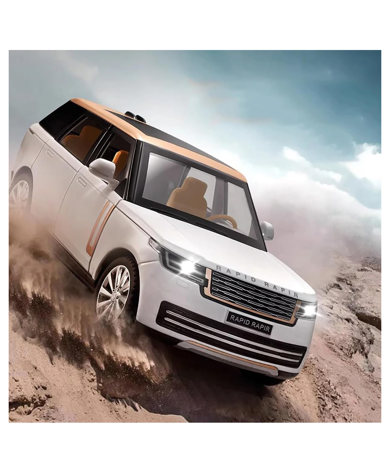 Magicwand 1:24 Scale Die-Cast Rrange Rovver 2024 with 6 Openable Doors,Pull Back Action,Lights,Music-picture-41