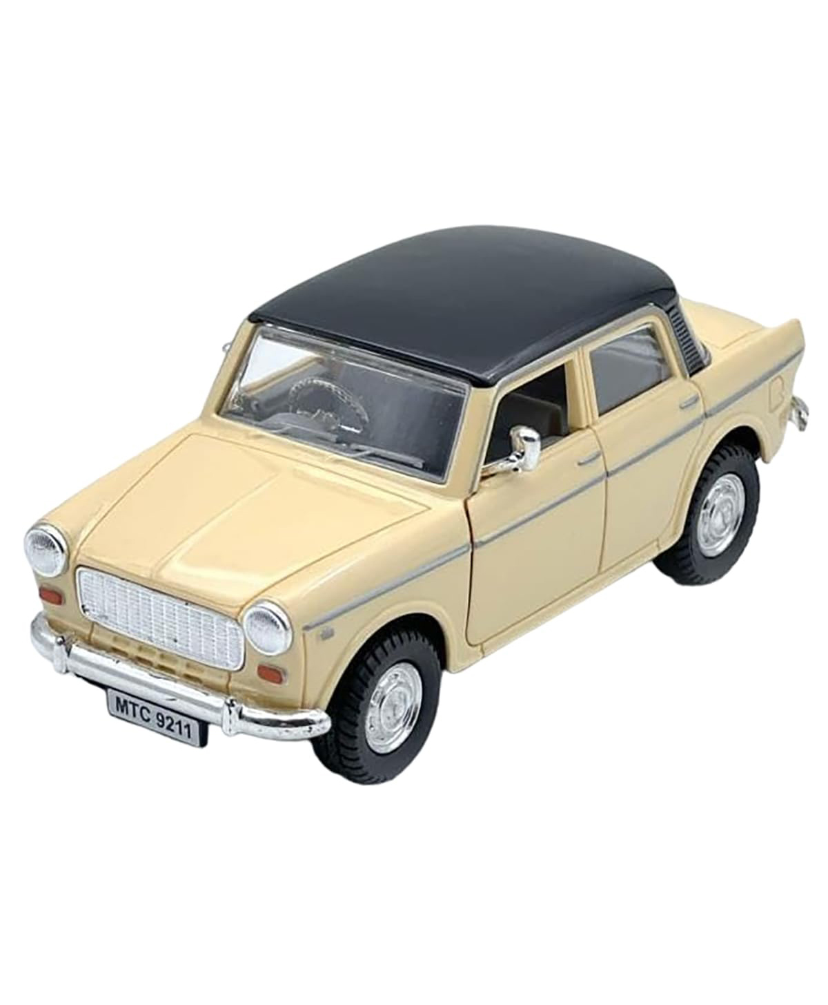 Magicwand Die-Cast Metal 1:36 Scale FIAT Premier Padmini Queen 70's Classic with Openable Doors & Pull Back Action-picture-49