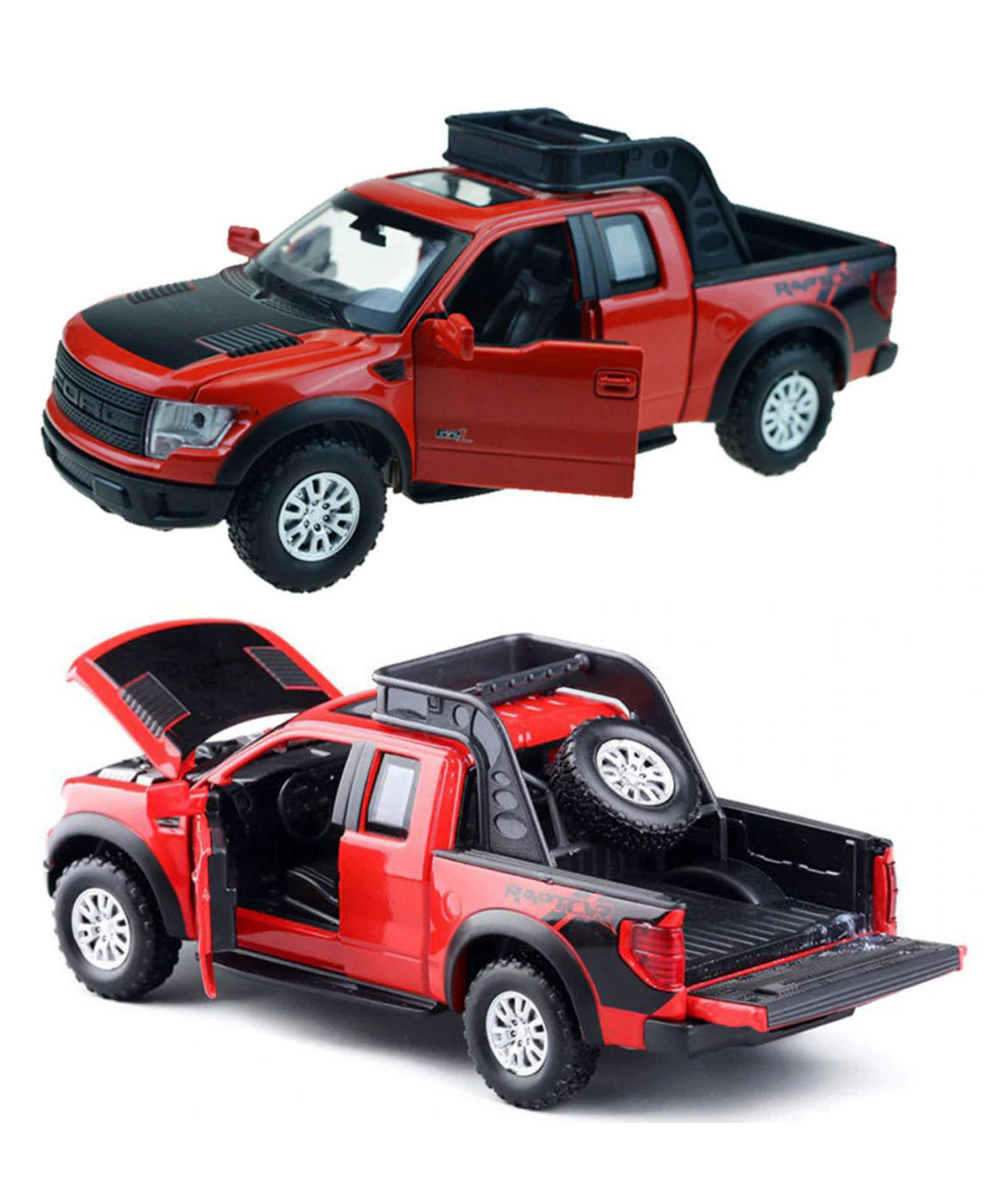 Magicwand Die-Cast Zinc Alloy 1:32 Scale Raptor-150 with 4 Openable Doors,Music,Lights & Pull Back Action, Pack of 1, Multicolor-image-7