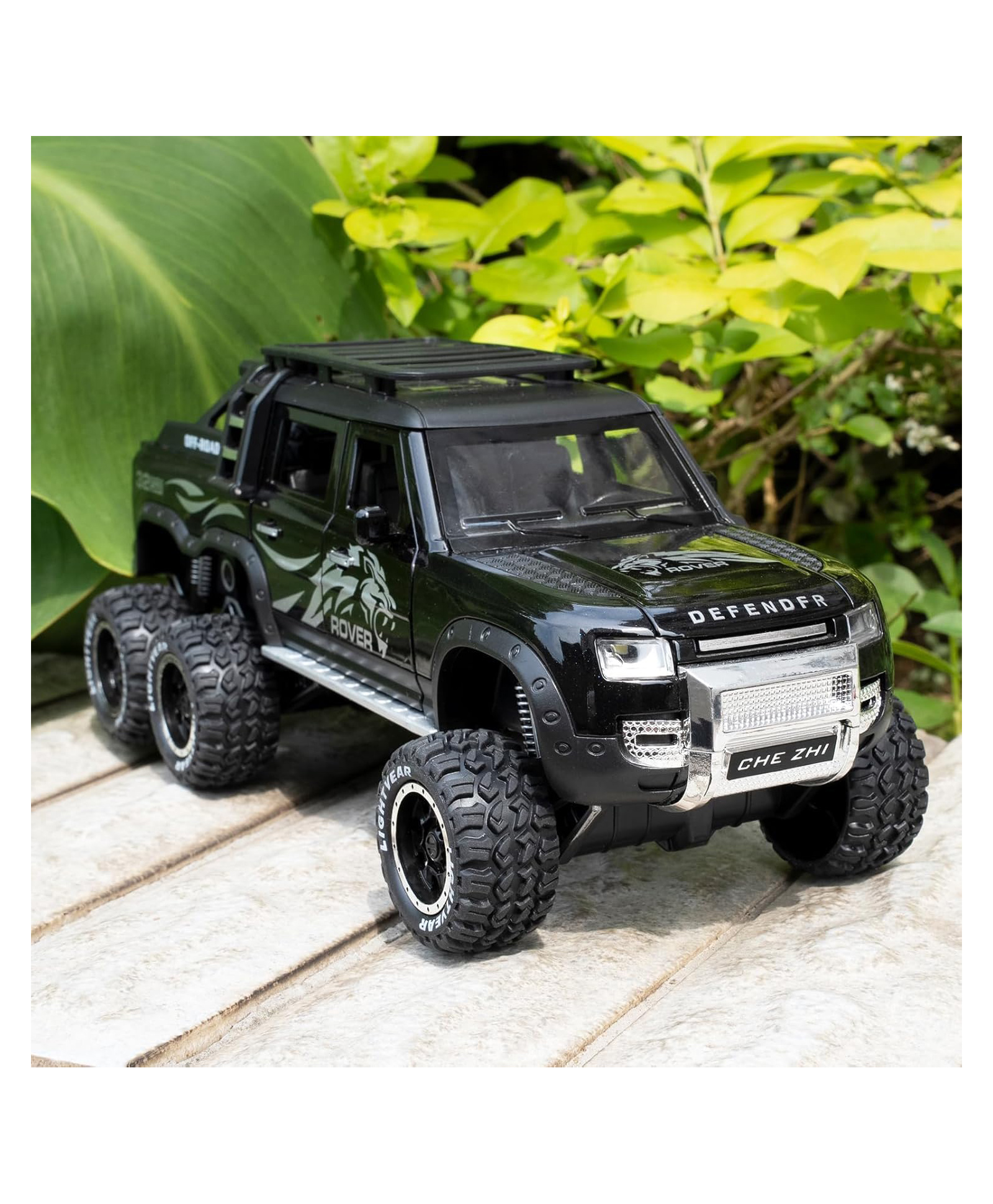Magicwand Die-Cast 6 Tyre Off-Road 1:24 Scale 2024 Defender Guards Large with 6 Openable Doors,Lights & Music-picture-35