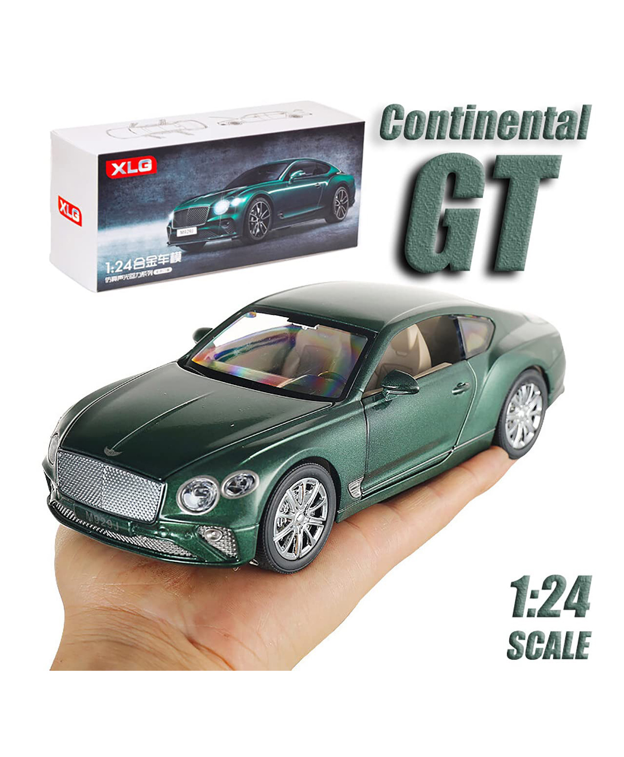 Magicwand Die-Cast Zinc Alloy 1:24 Scale Bentlley Continental GT Coupe with 4 Openable Doors,Working Headlights & TailLights-picture-14