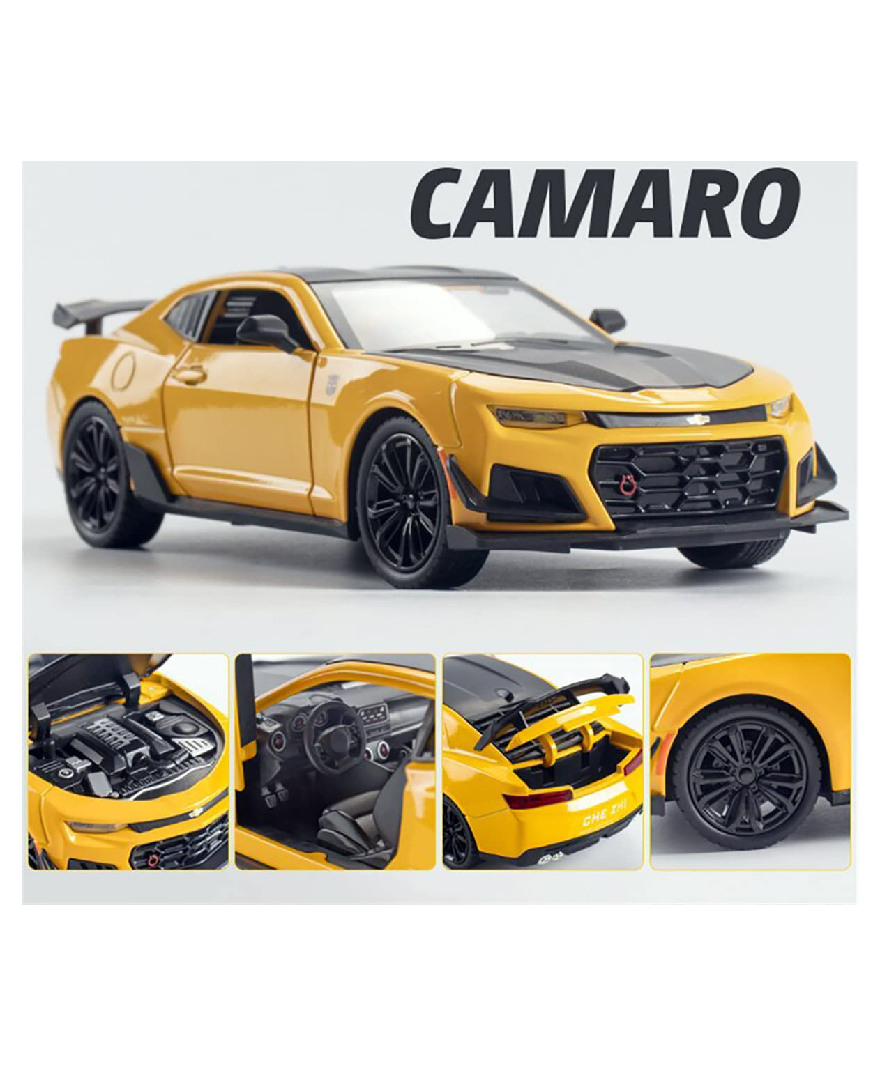 Magicwand 1:24 Scale Die-Cast 2022 Chevyy Camaro Large with 4 Openable Doors,Light & Music-picture-28
