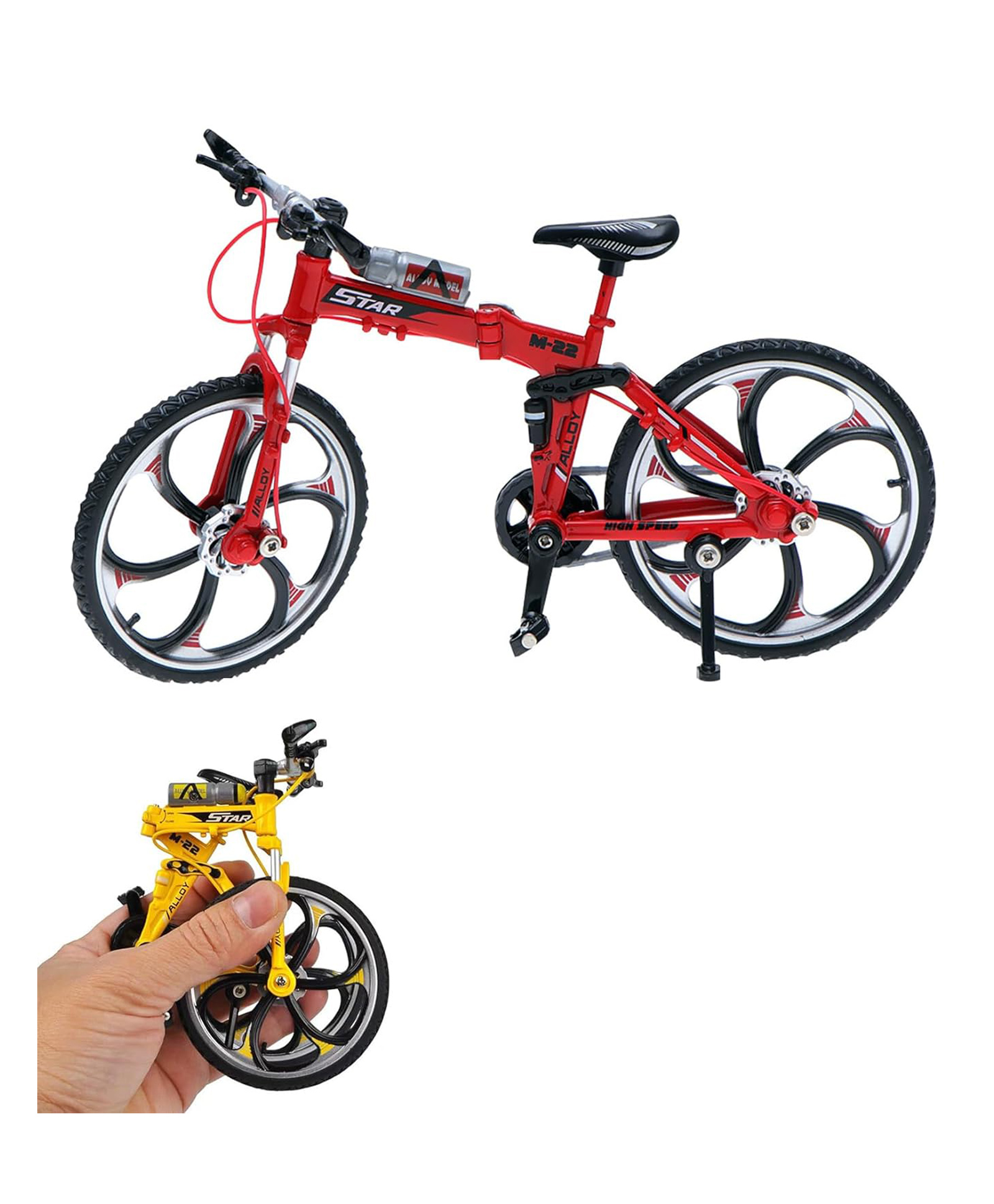 Magicwand 1:8 Scale Die-Cast Alloy Based Racing TOY FOLDABLE Bicyle Fully Working Model for Collectors-picture-33