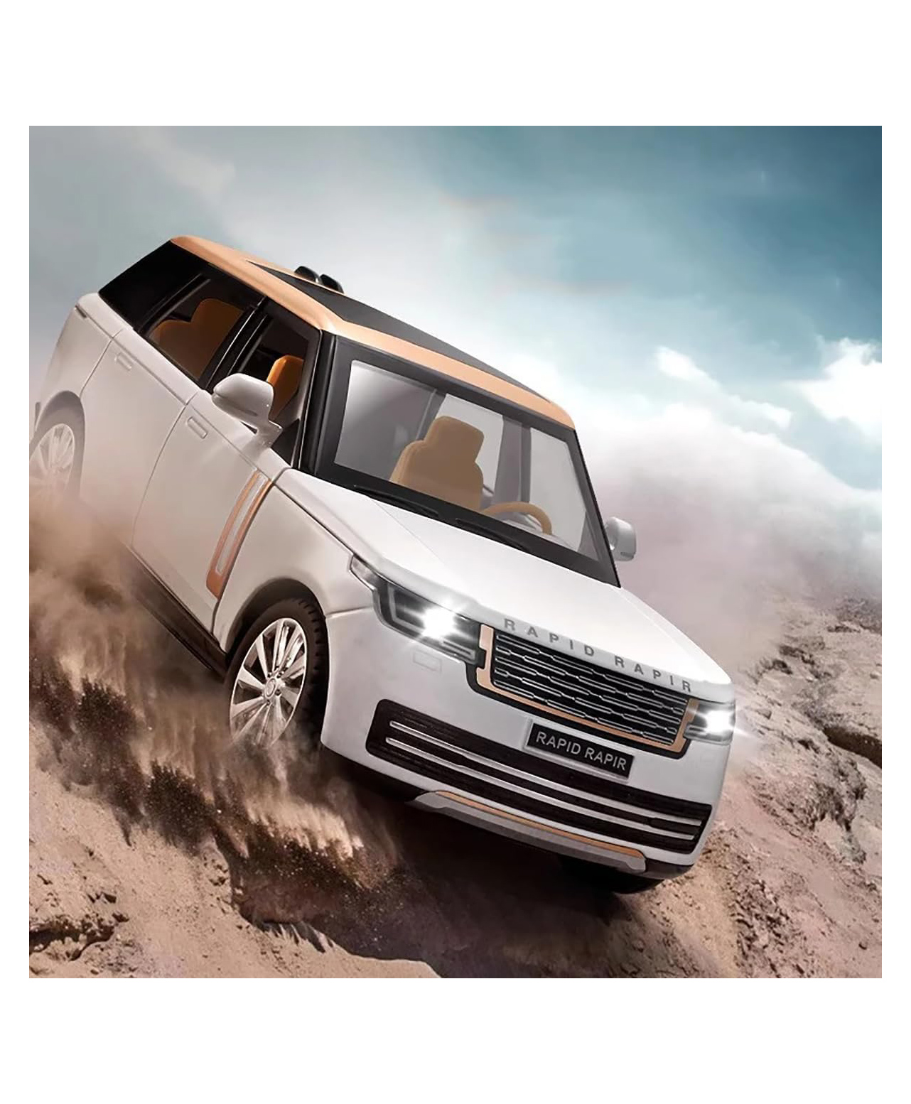 Magicwand 1:24 Scale Die-Cast Rrange Rovver 2024Large with 6 Openable Doors,Pull Back Action-picture-23